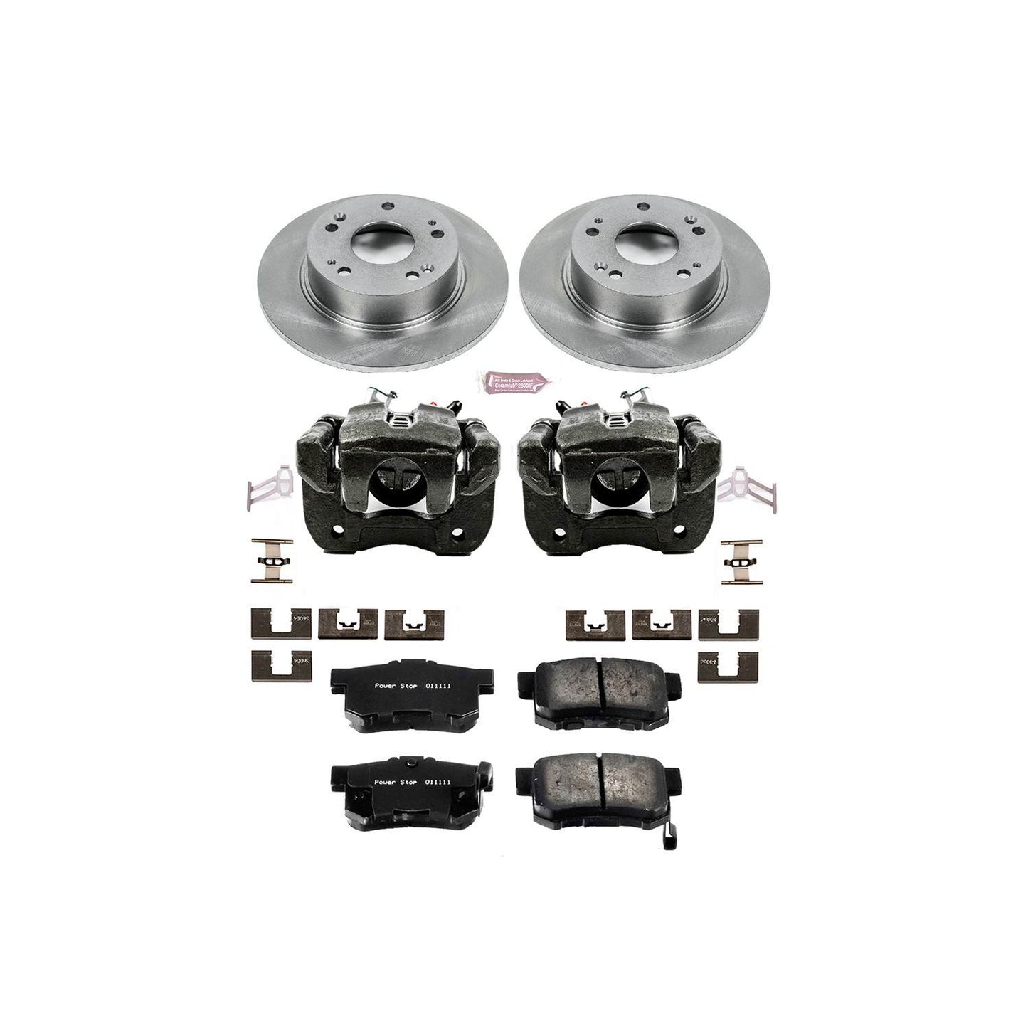 PowerStop Power Stop 04-08 Acura TSX Rear Autospecialty Brake Kit w/Calipers KCOE2391
