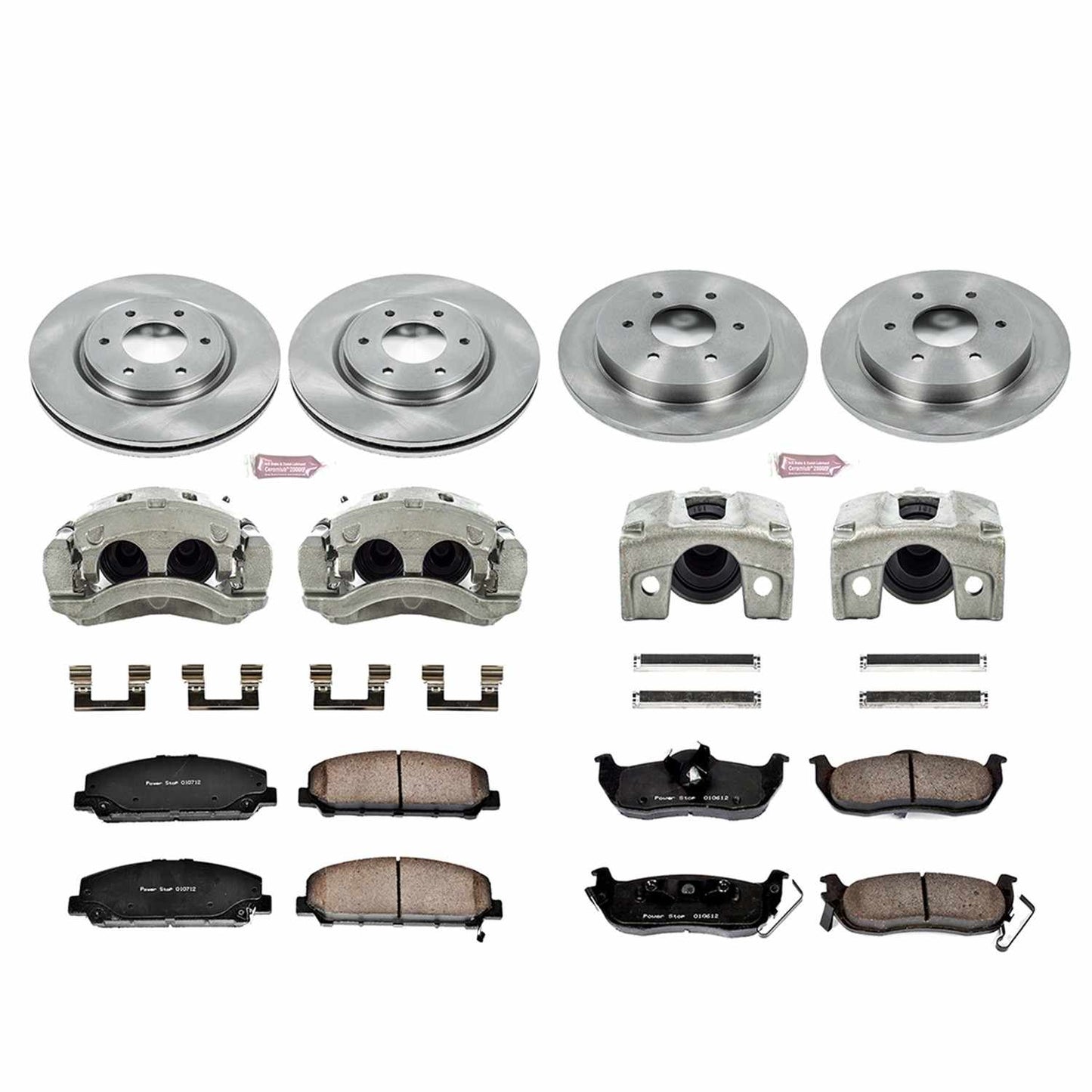 PowerStop Power Stop 06-07 Infiniti QX56 Autospecialty Kit w/ Calipers - Front and Rear KCOE2804