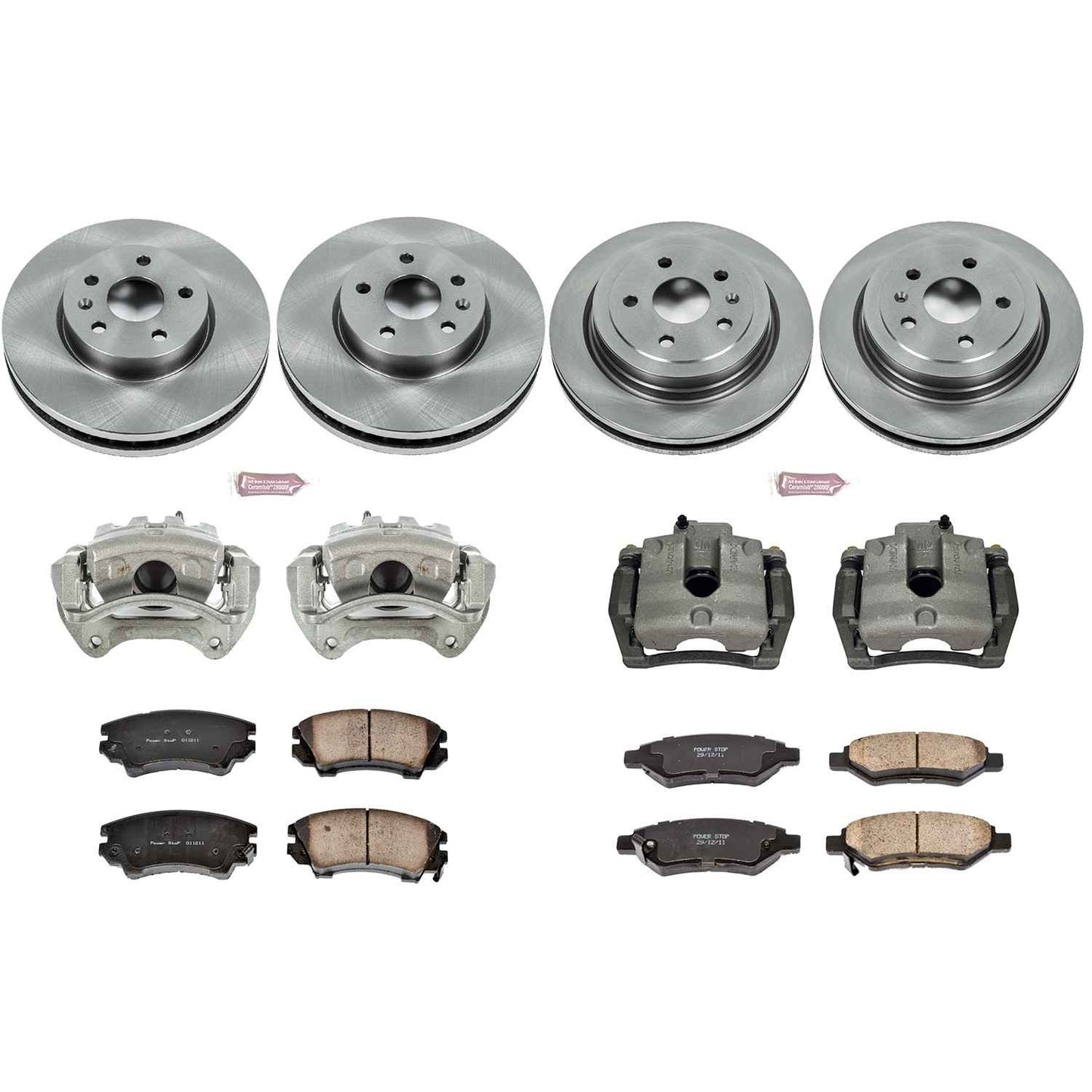 PowerStop Power Stop 10-15 Chevrolet Camaro Autospecialty Kit w/ Calipers - Front and Rear KCOE2816