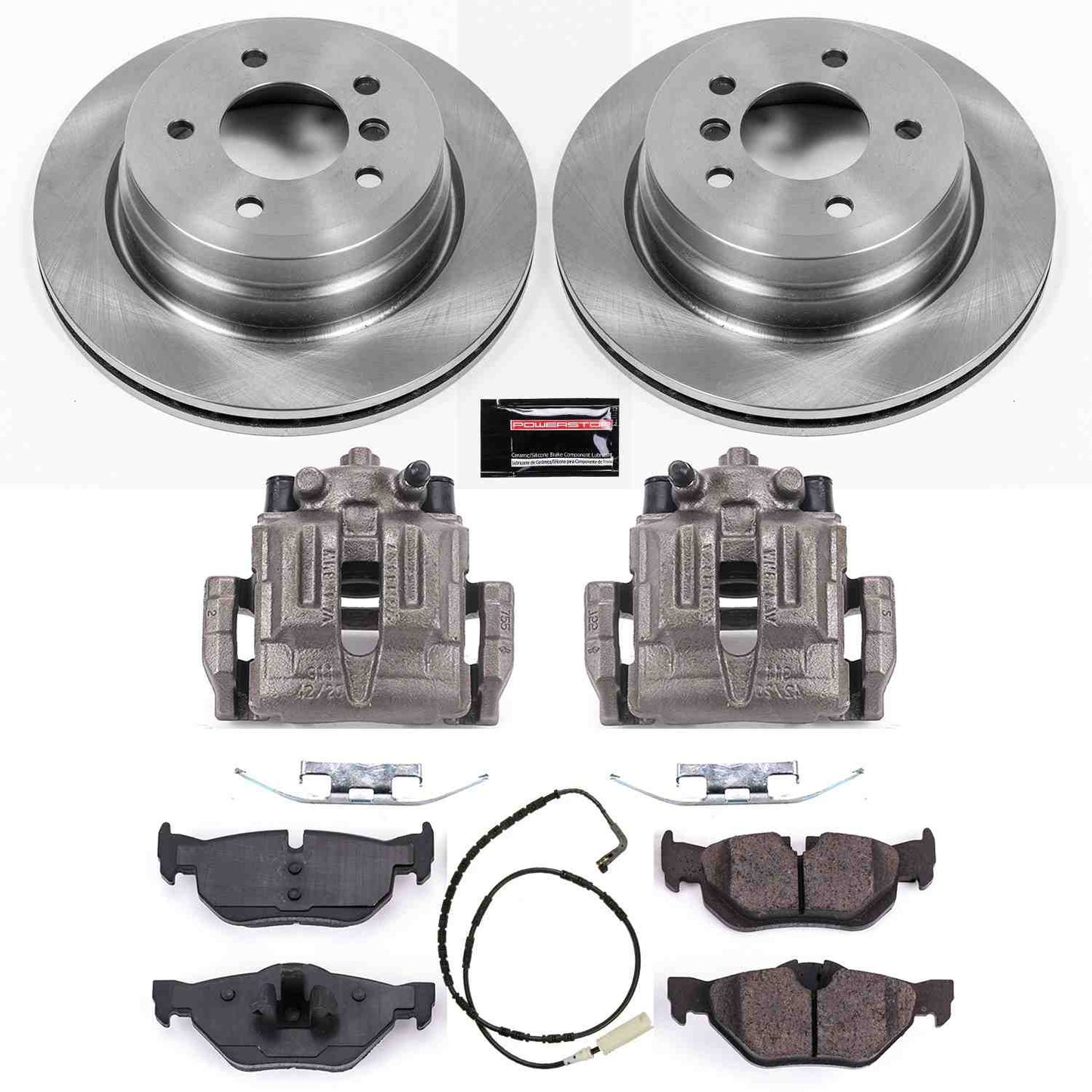 PowerStop Power Stop 07-10 BMW 328i Rear Autospecialty Brake Kit w/Calipers KCOE3002