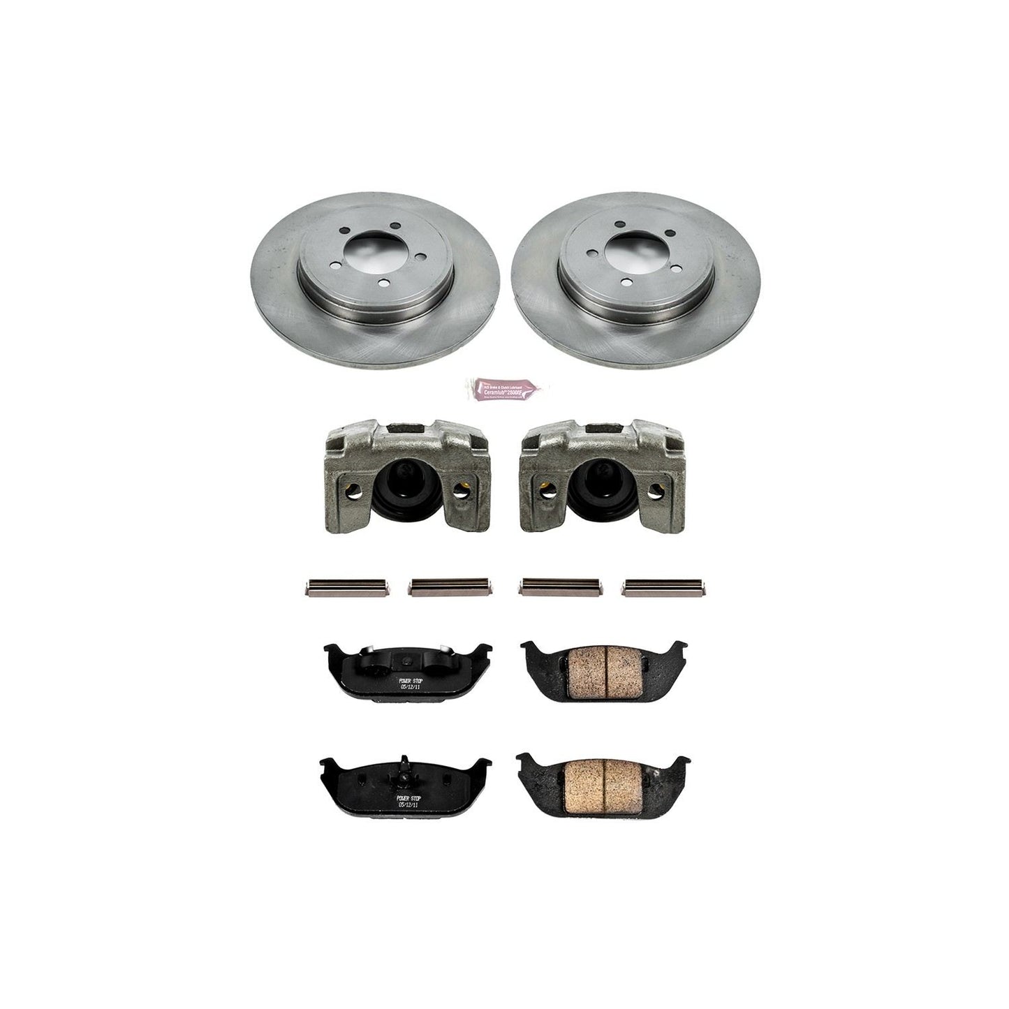 PowerStop Power Stop 03-05 Lincoln Aviator Rear Autospecialty Brake Kit w/Calipers KCOE3025