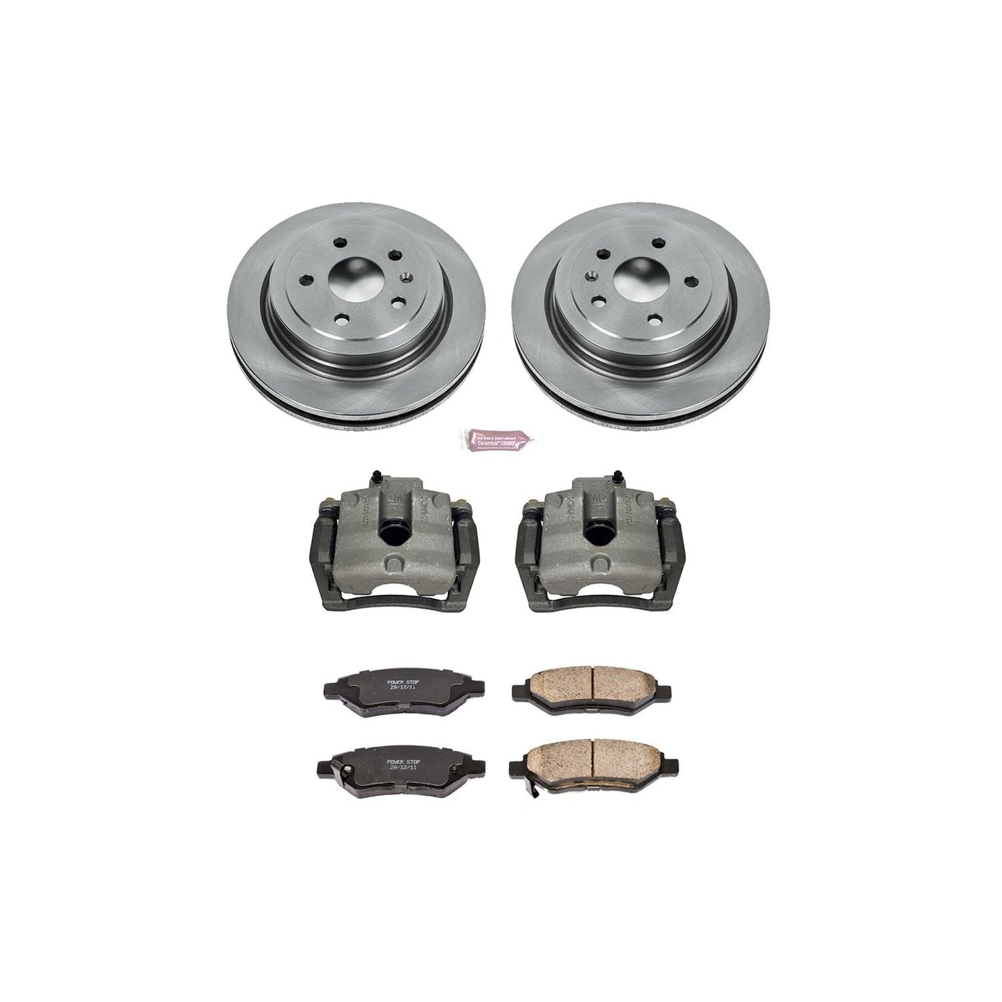 PowerStop Power Stop 08-14 Cadillac CTS Rear Autospecialty Brake Kit w/Calipers KCOE3072