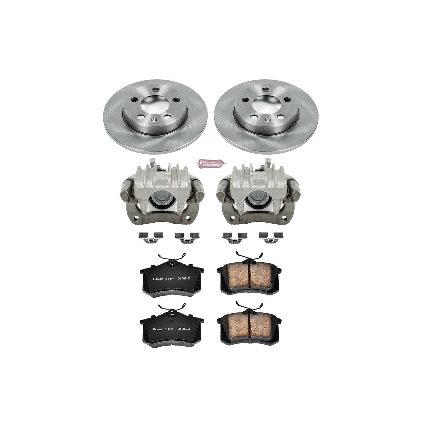 PowerStop Power Stop 00-06 Audi TT Quattro Rear Autospecialty Brake Kit w/Calipers KCOE3093