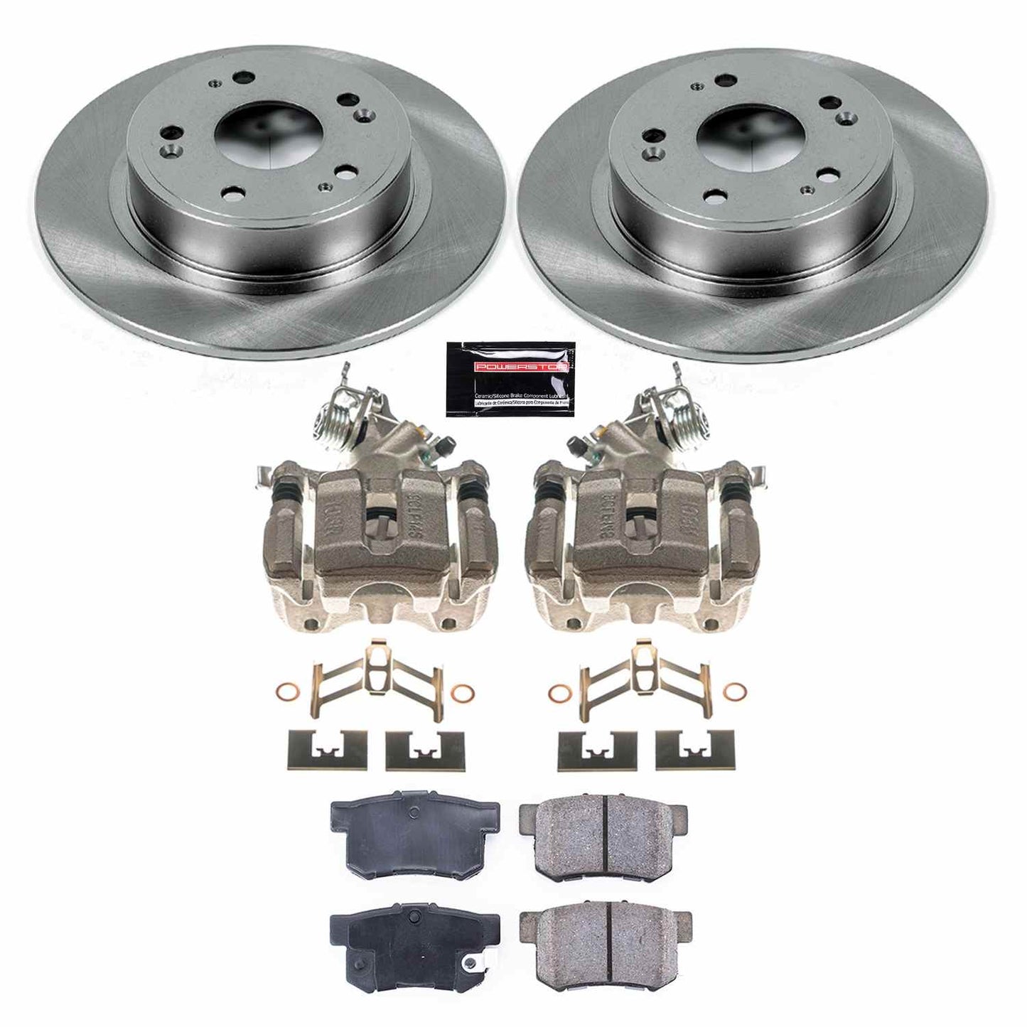 PowerStop Power Stop 16-18 Acura ILX Rear Autospecialty Brake Kit w/Calipers KCOE3128