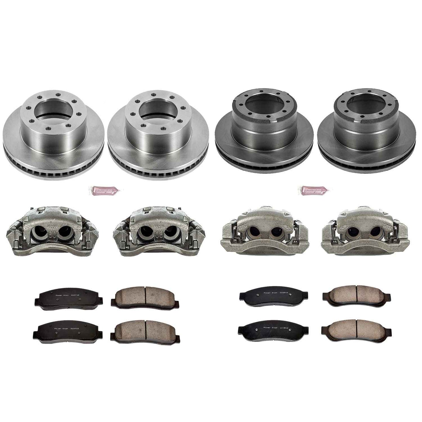 PowerStop Power Stop 05-10 Ford F-350 Super Duty Autospecialty Kit w/ Calipers - Front and Rear KCOE4033
