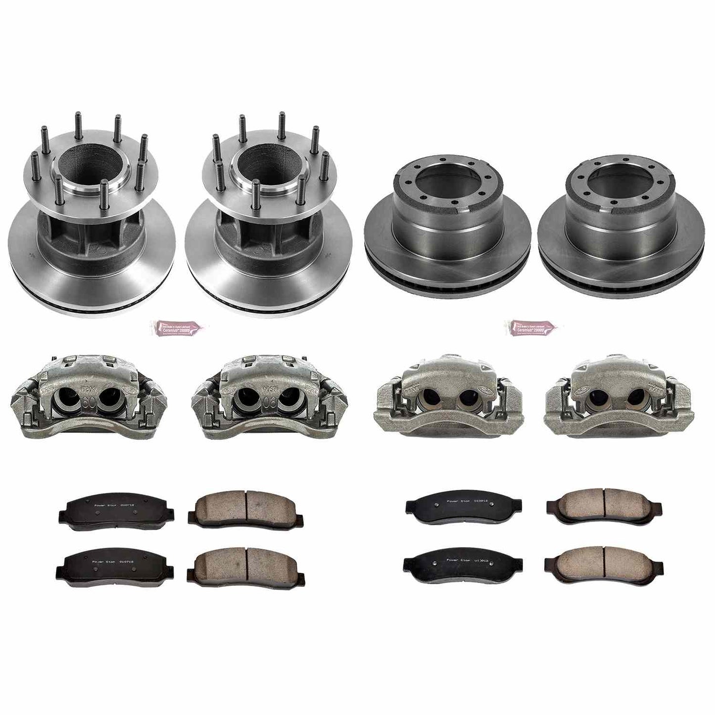 PowerStop Power Stop 05-07 Ford F-350 Super Duty Autospecialty Kit w/ Calipers - Front and Rear KCOE4034