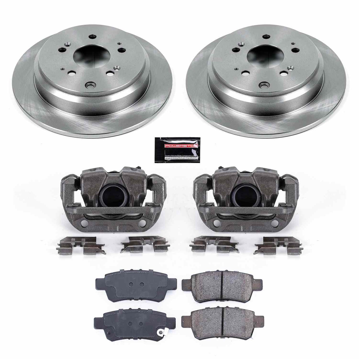 PowerStop Power Stop 05-10 Honda Odyssey Rear Autospecialty Brake Kit w/Calipers KCOE4604