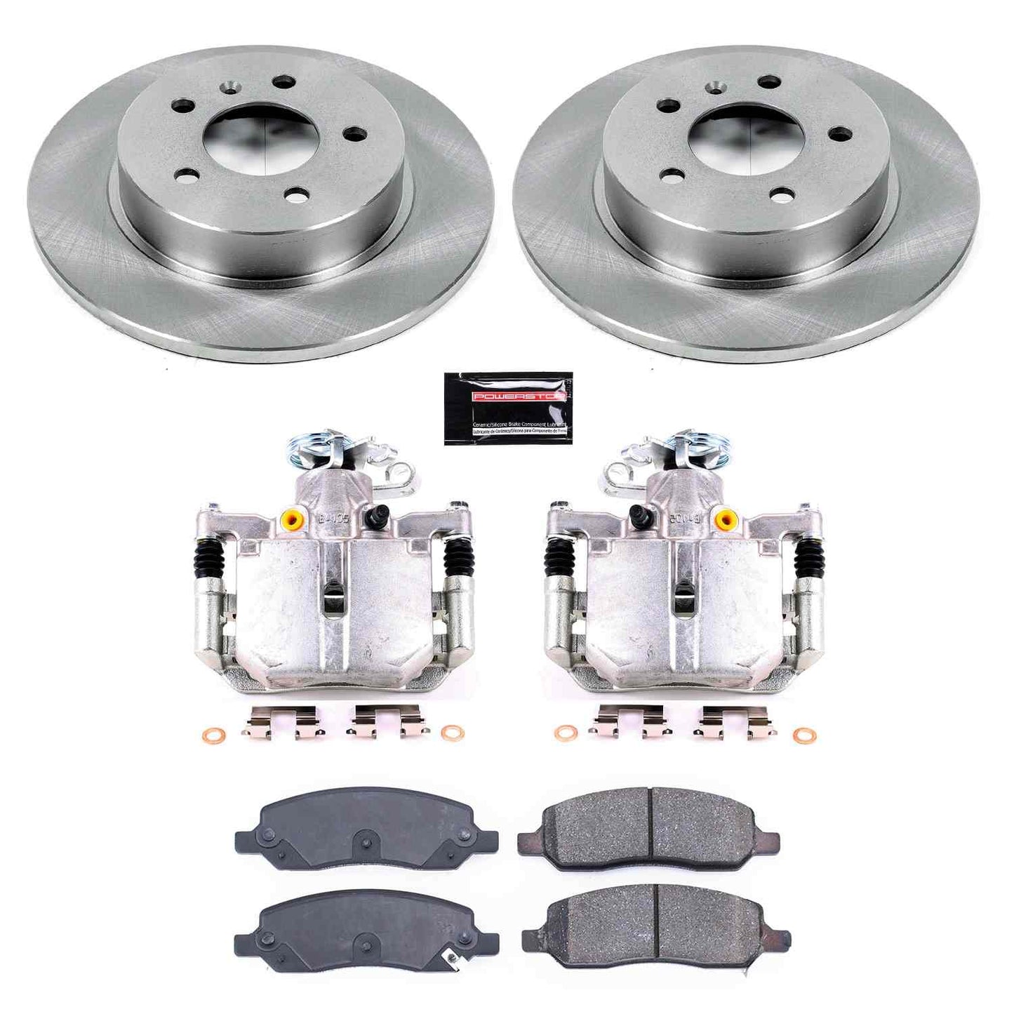 PowerStop Power Stop 06-11 Buick Lucerne Rear Autospecialty Brake Kit w/Calipers KCOE4658