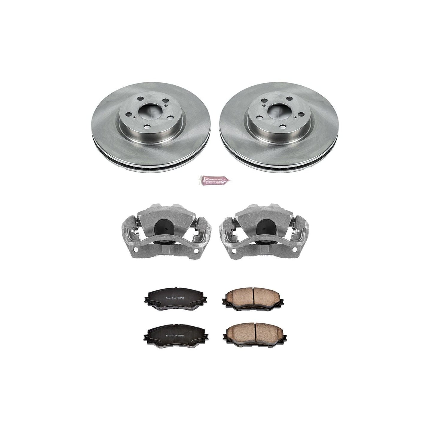 PowerStop Power Stop 09-10 Pontiac Vibe Front Autospecialty Brake Kit w/Calipers KCOE4669