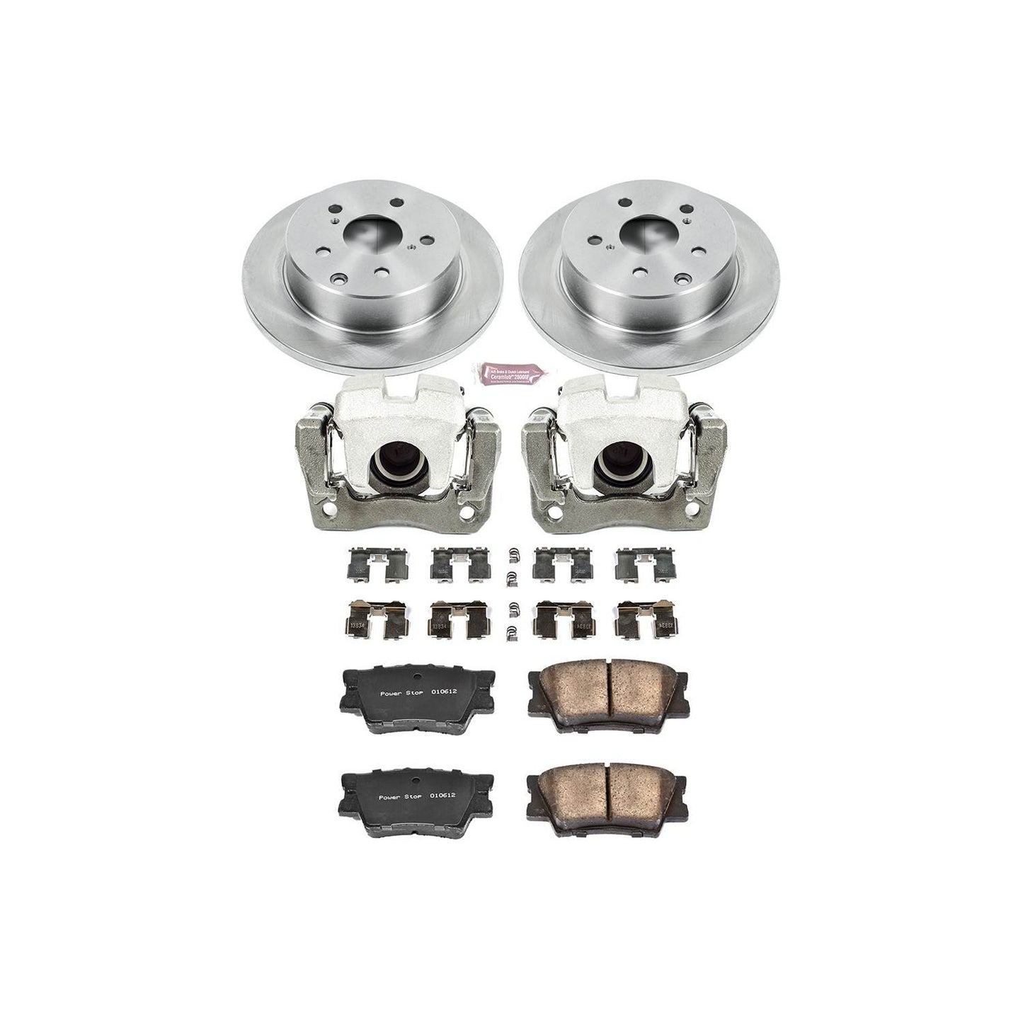 PowerStop Power Stop 10-12 Lexus HS250h Rear Autospecialty Brake Kit w/Calipers KCOE4671