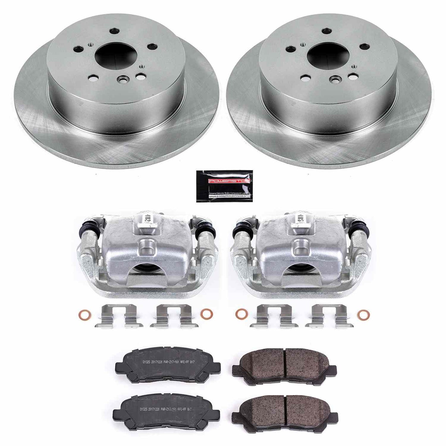 PowerStop Power Stop 08-13 Toyota High Lander Rear Autospecialty Brake Kit w/Calipers KCOE4714