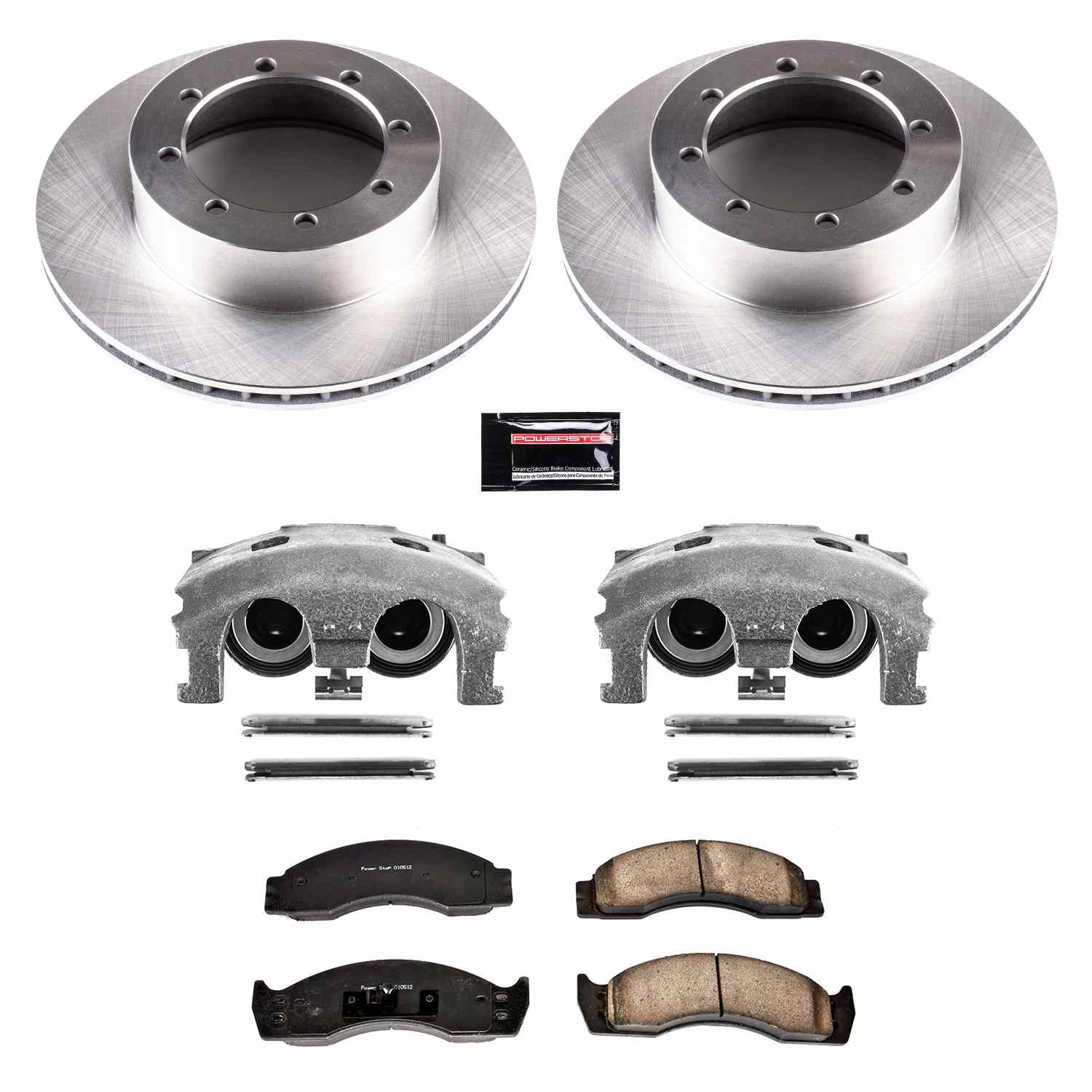 PowerStop Power Stop 00-02 Ford E-450 Econoline Super Duty Rear Autospecialty Brake Kit w/Calipers KCOE4912