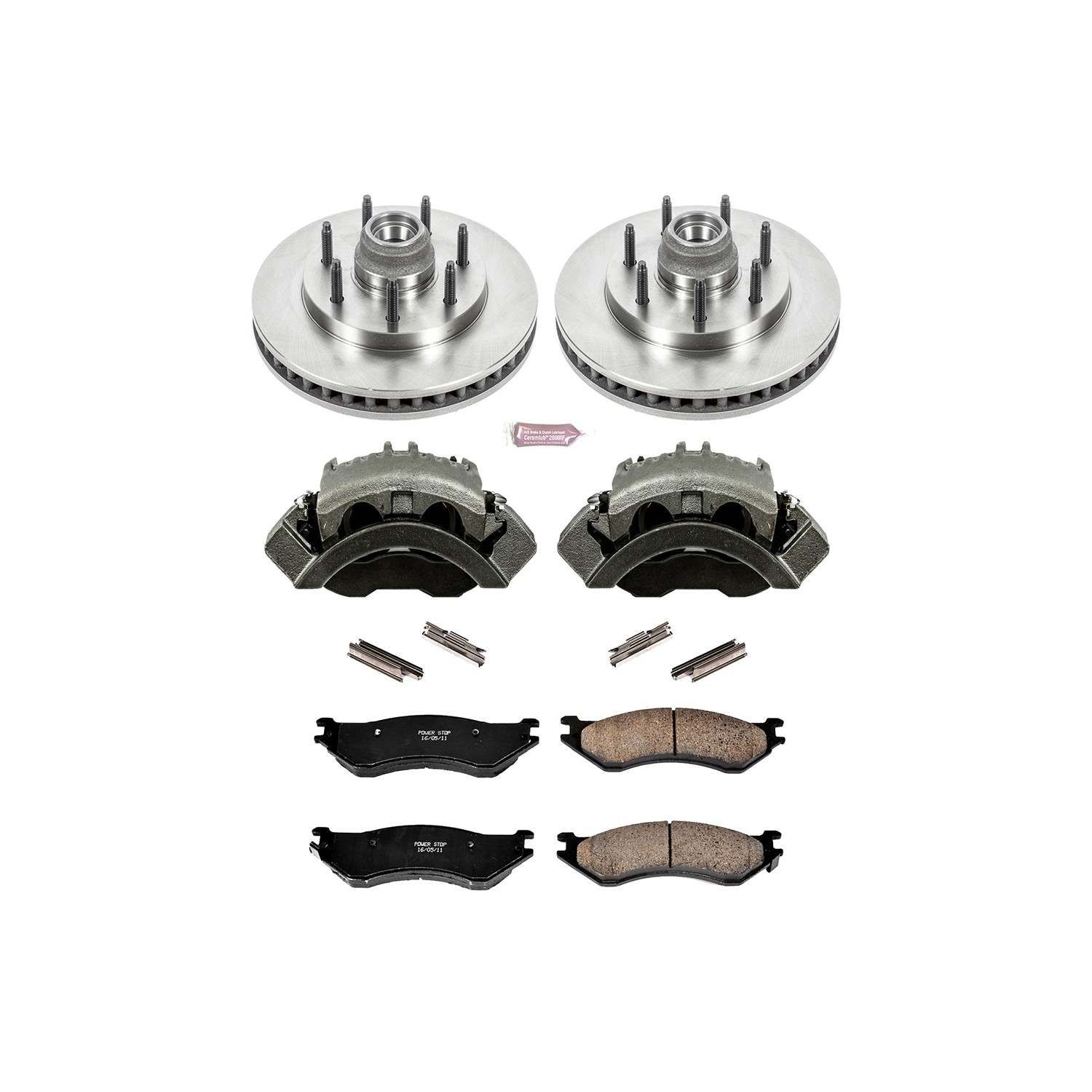 PowerStop Power Stop 00-01 Ford F-150 Front Autospecialty Brake Kit w/Calipers KCOE5138