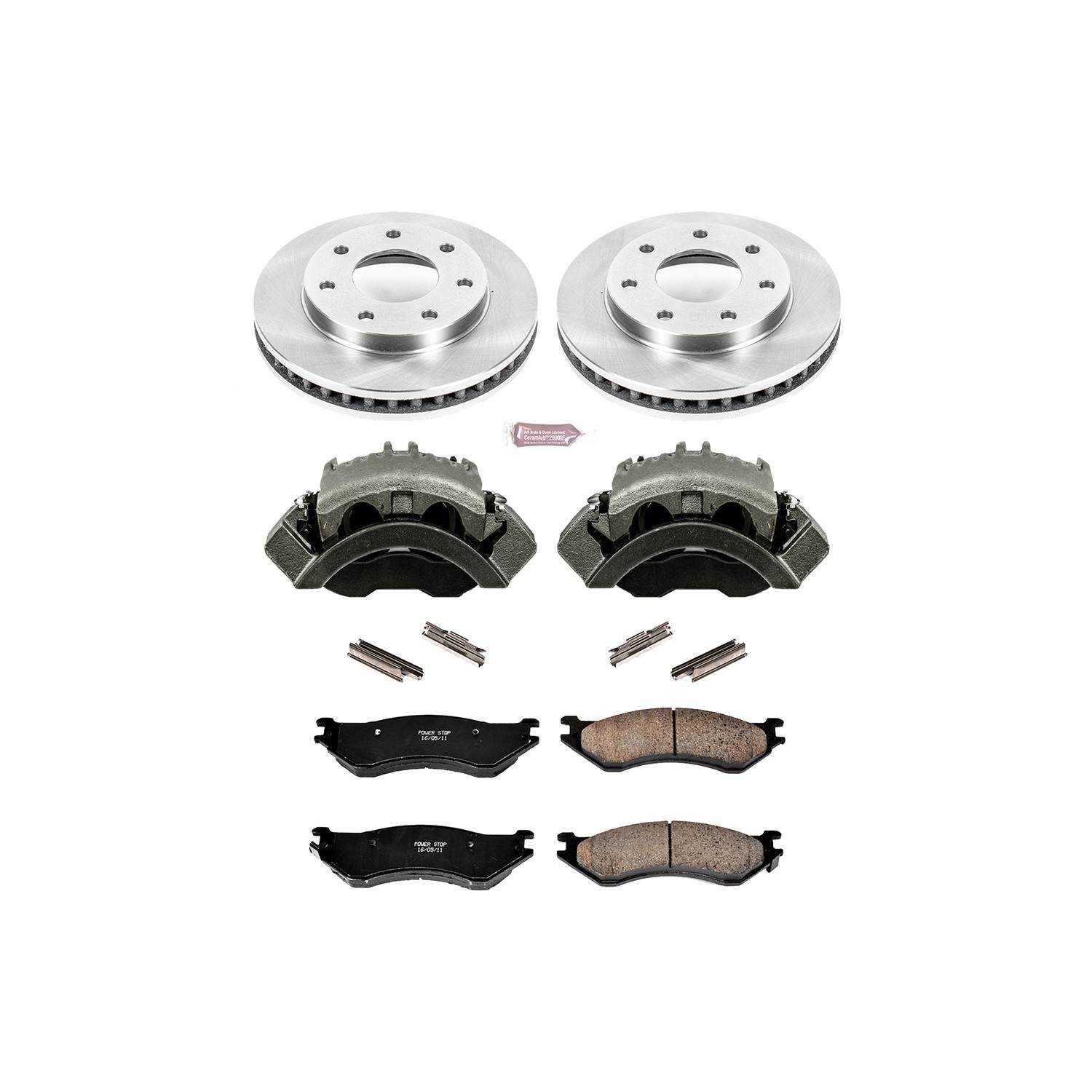 PowerStop Power Stop 00-03 Ford F-150 Front Autospecialty Brake Kit w/Calipers KCOE5139