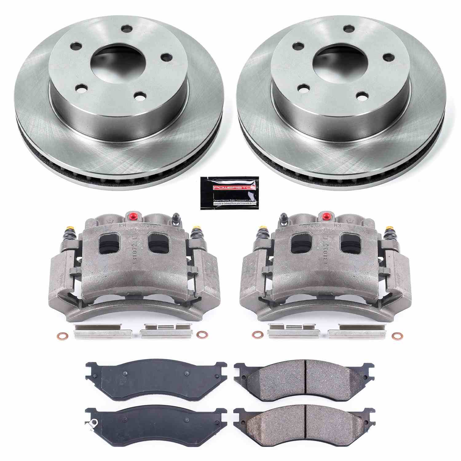 PowerStop Power Stop 00-01 Dodge Ram 1500 Front Autospecialty Brake Kit w/Calipers KCOE5143