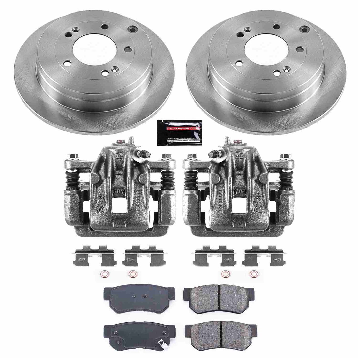 PowerStop Power Stop 06-09 Hyundai Azera Rear Autospecialty Brake Kit w/Calipers KCOE5209