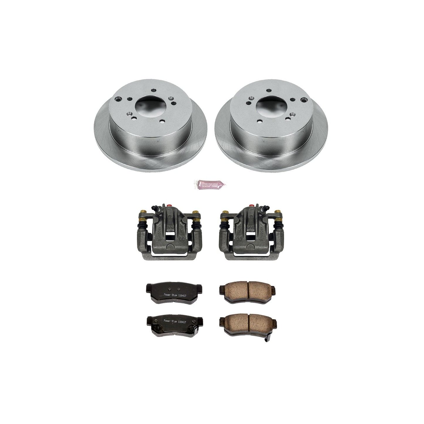 PowerStop Power Stop 01-06 Hyundai Santa Fe Rear Autospecialty Brake Kit w/Calipers KCOE5213