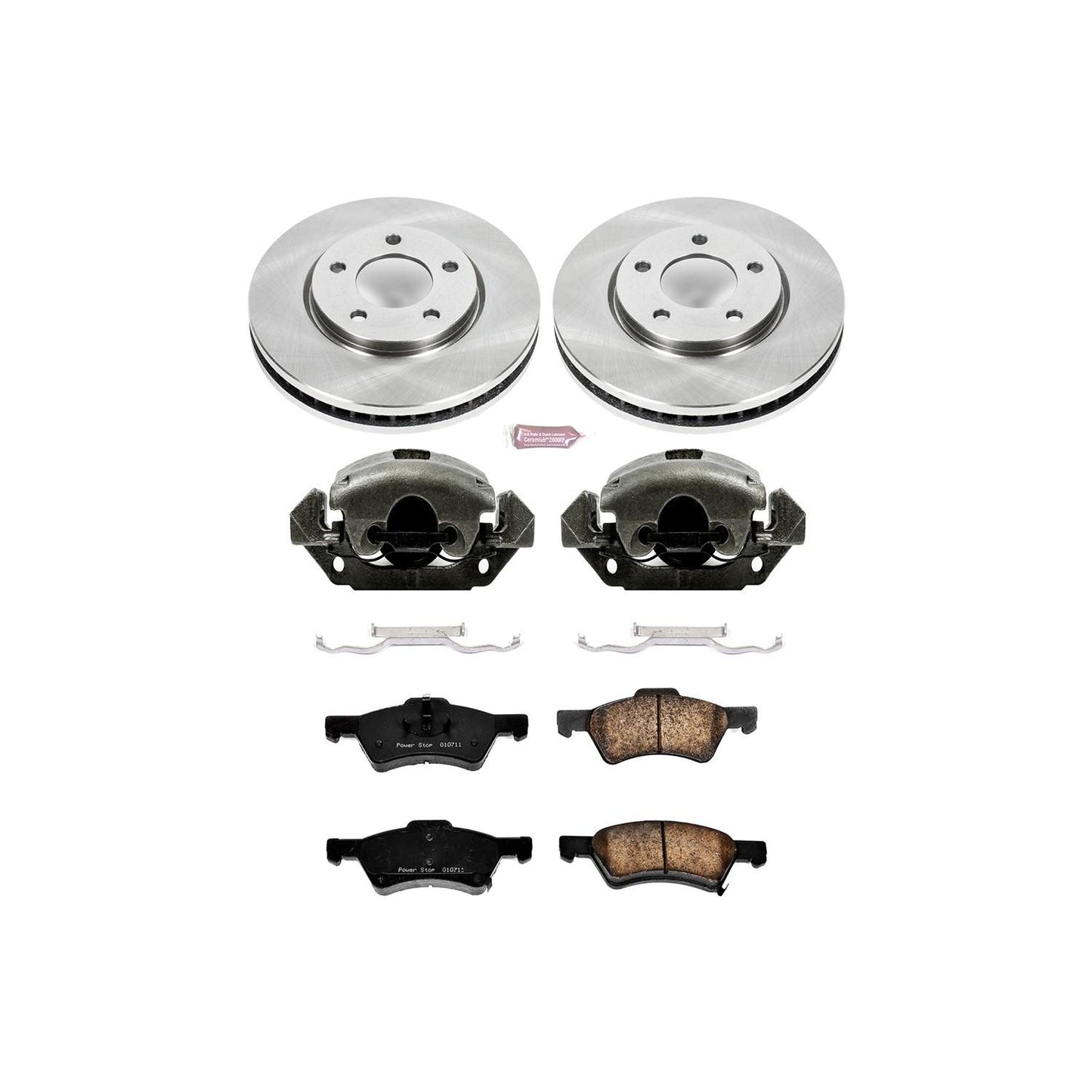 PowerStop Power Stop 01-07 Chrysler Town and Country Front Autospecialty Brake Kit w/Calipers KCOE5247