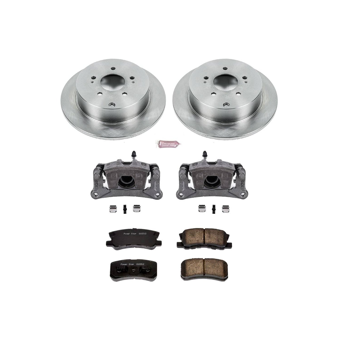PowerStop Power Stop 04-11 Mitsubishi Endeavor Rear Autospecialty Brake Kit w/Calipers KCOE5260