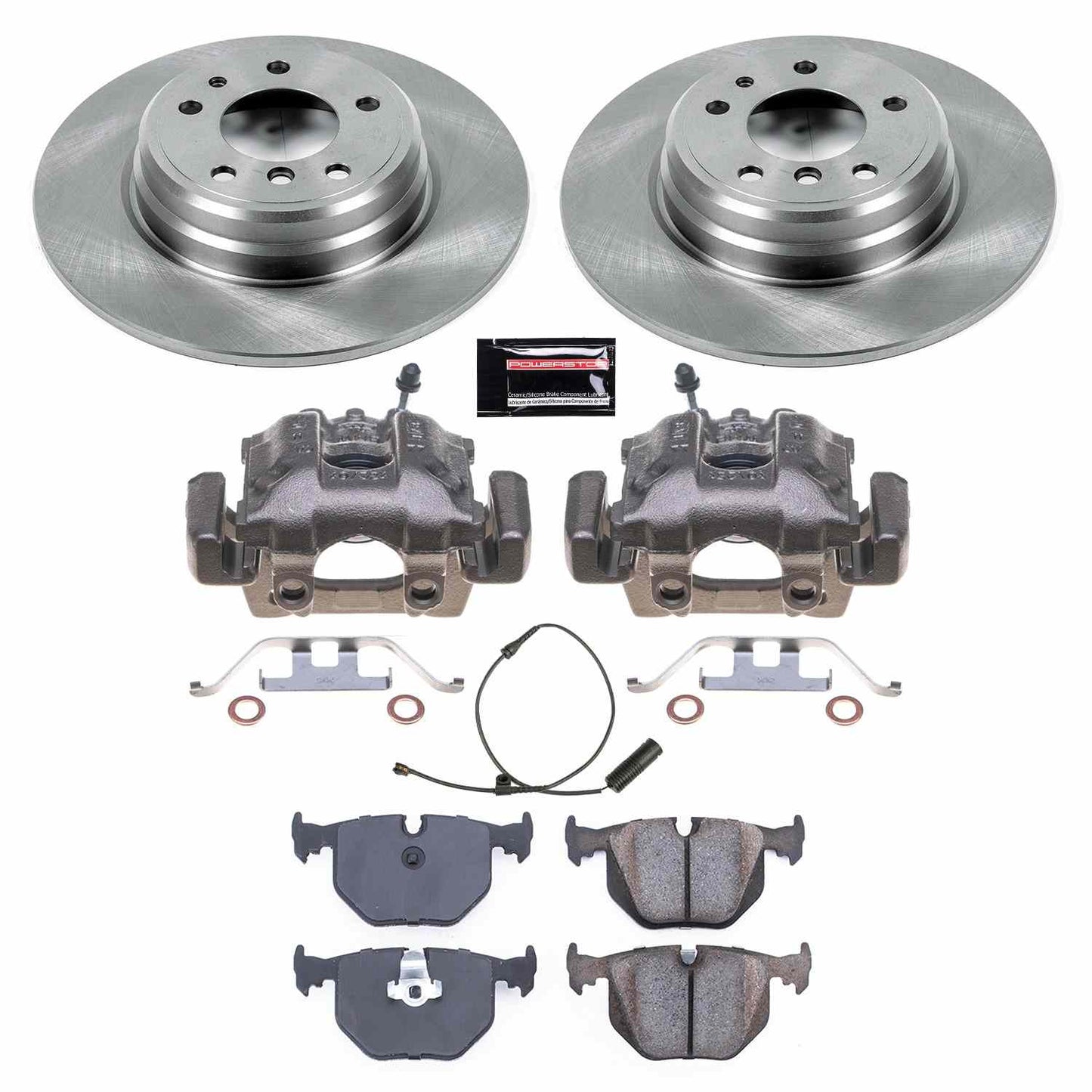 PowerStop Power Stop 1995 BMW 740i Rear Autospecialty Brake Kit w/Calipers KCOE5711