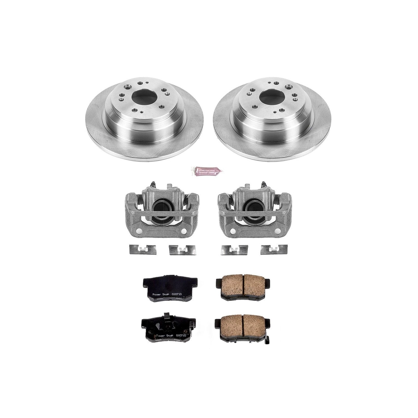 PowerStop Power Stop 10-11 Honda Accord Crosstour Rear Autospecialty Brake Kit w/Calipers KCOE5859