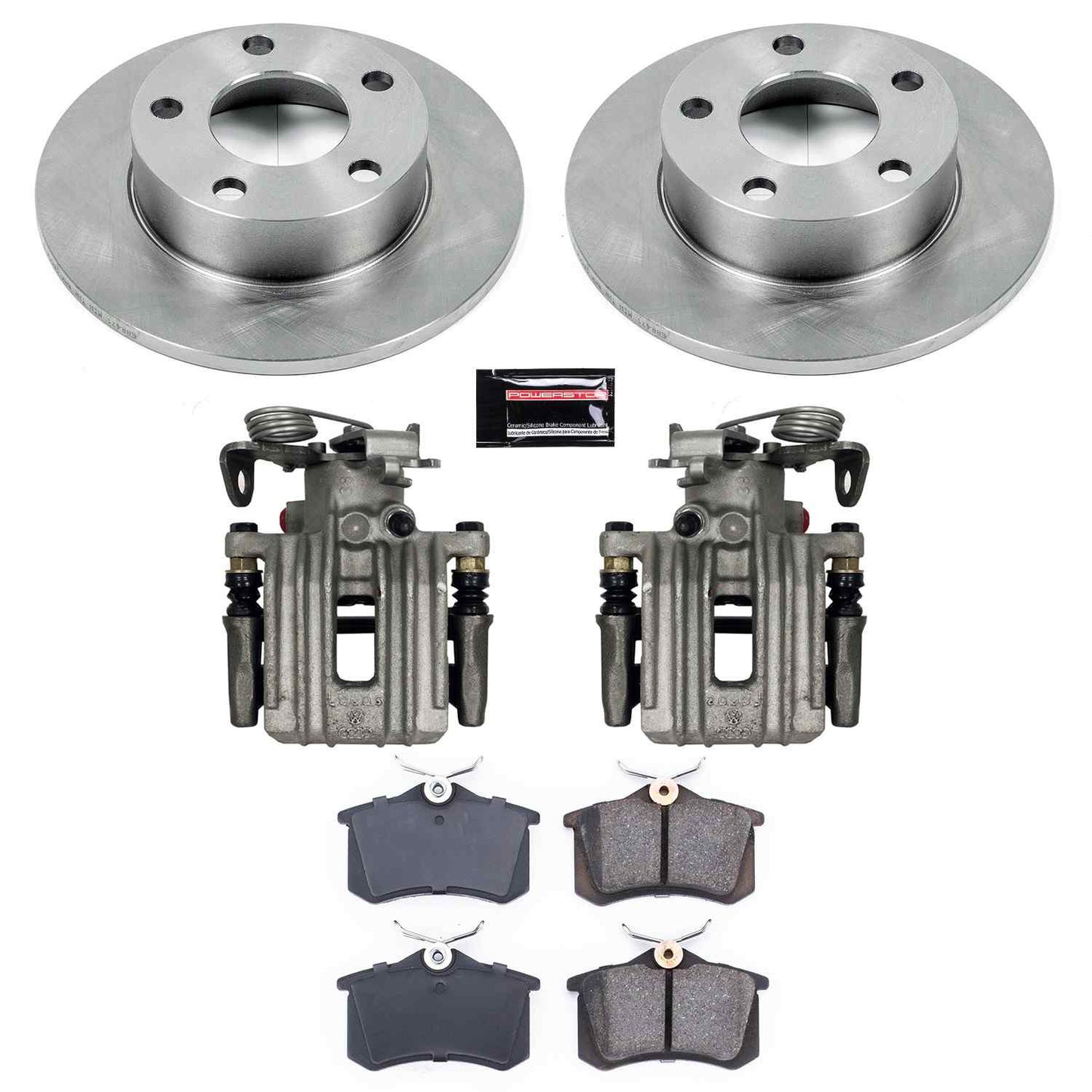 PowerStop Power Stop 99-05 Volkswagen Passat Rear Autospecialty Brake Kit w/Calipers KCOE585