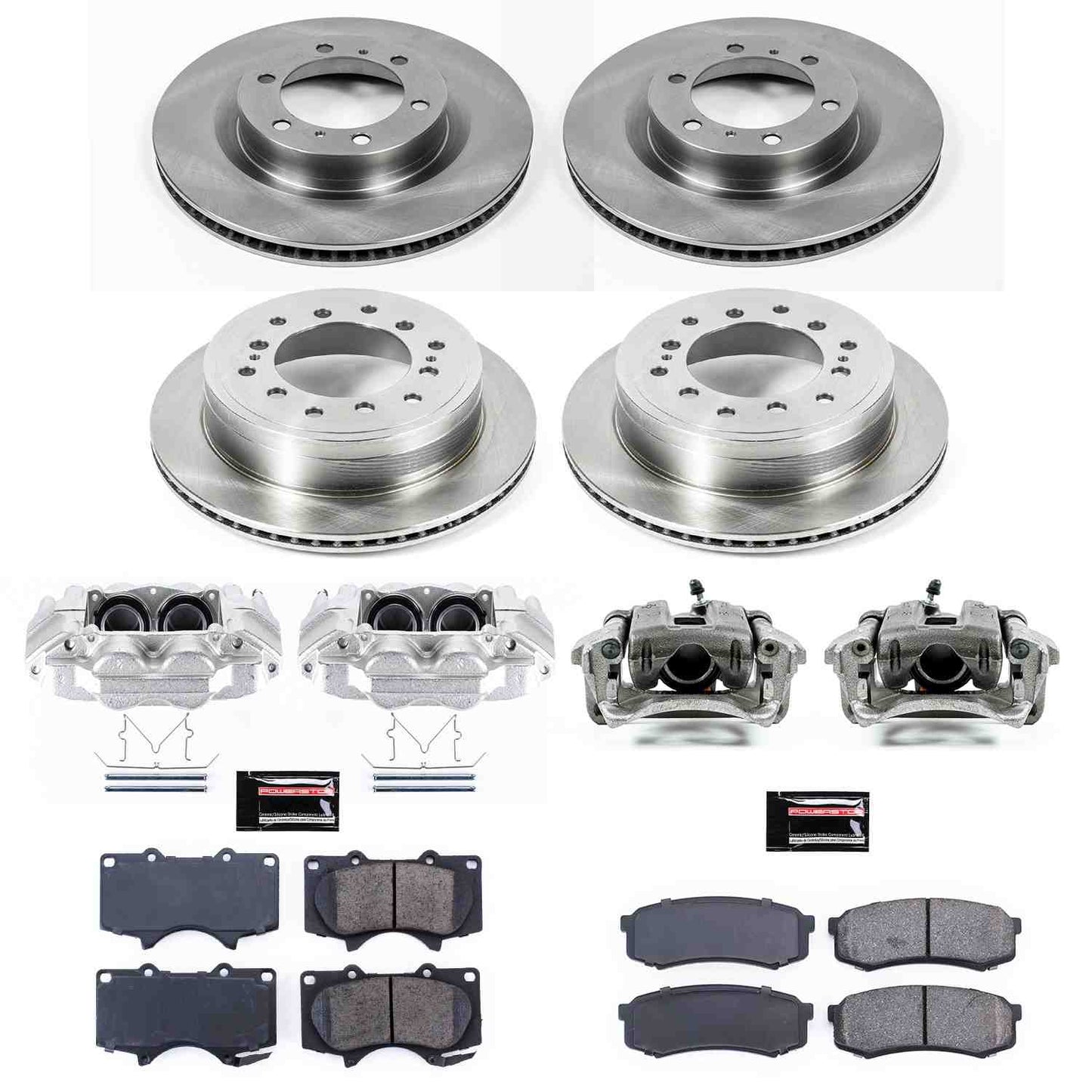 PowerStop Power Stop 10-19 Lexus GX460 Autospecialty Kit w/ Calipers - Front and Rear KCOE5874