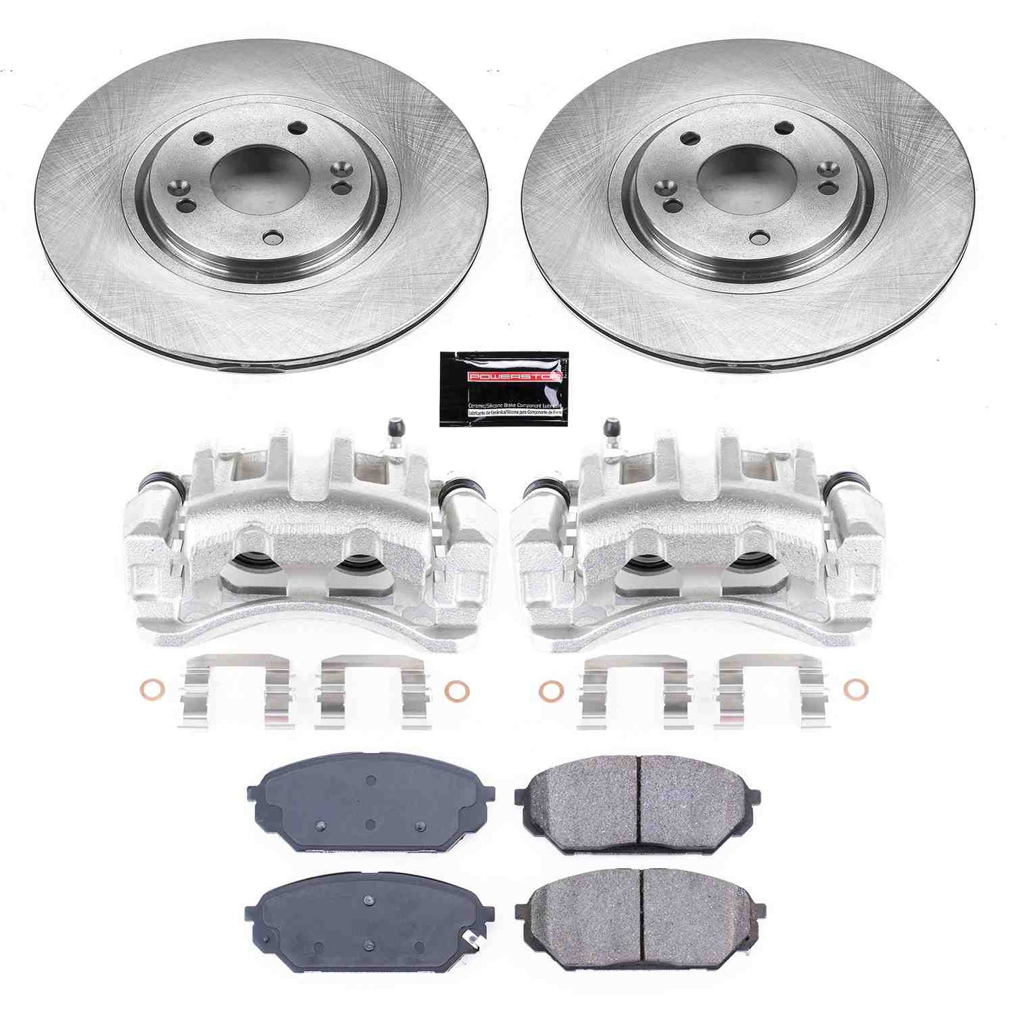 PowerStop Power Stop 07-12 Hyundai Veracruz Front Autospecialty Brake Kit w/Calipers KCOE5918