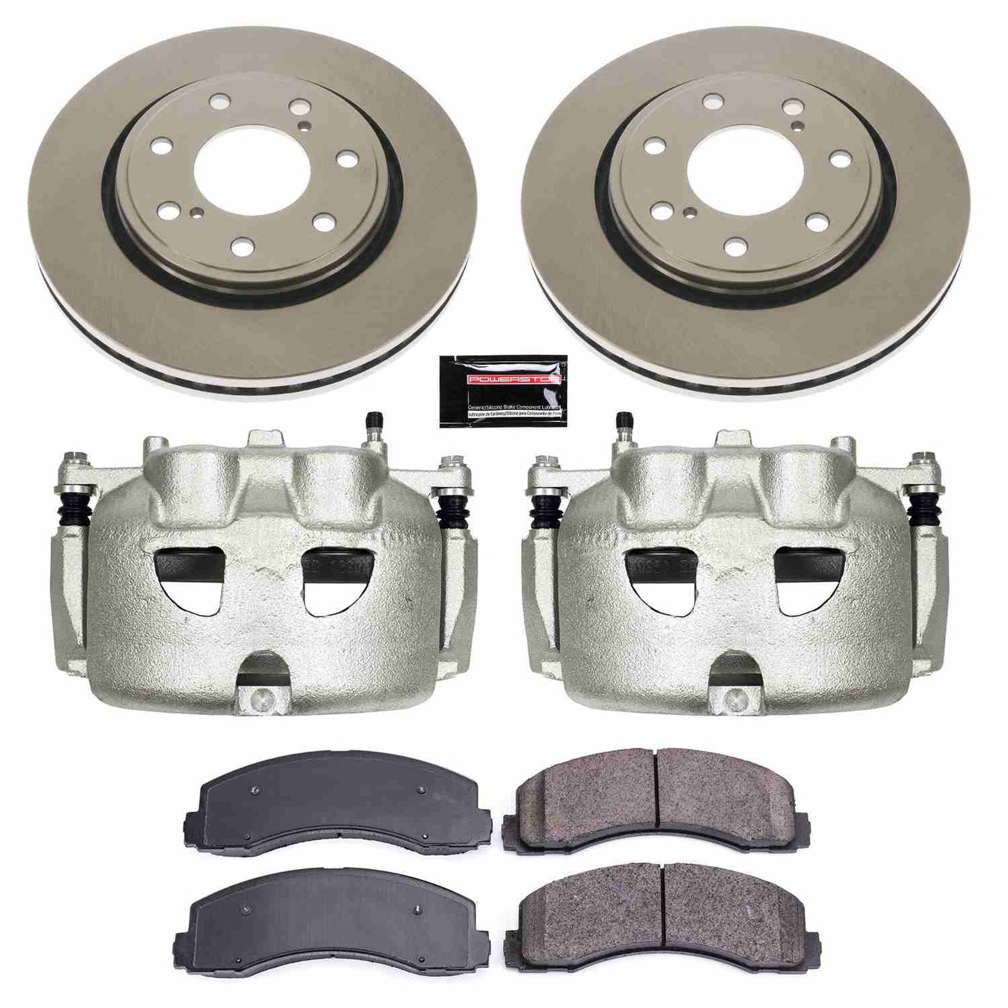 PowerStop Power Stop 10-11 Ford F-150 Front Autospecialty Brake Kit w/Calipers KCOE5972