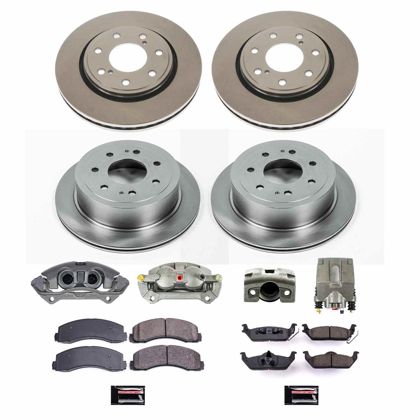 PowerStop Power Stop 10-11 Ford F-150 Autospecialty Kit w/ Calipers - Front and Rear KCOE5973