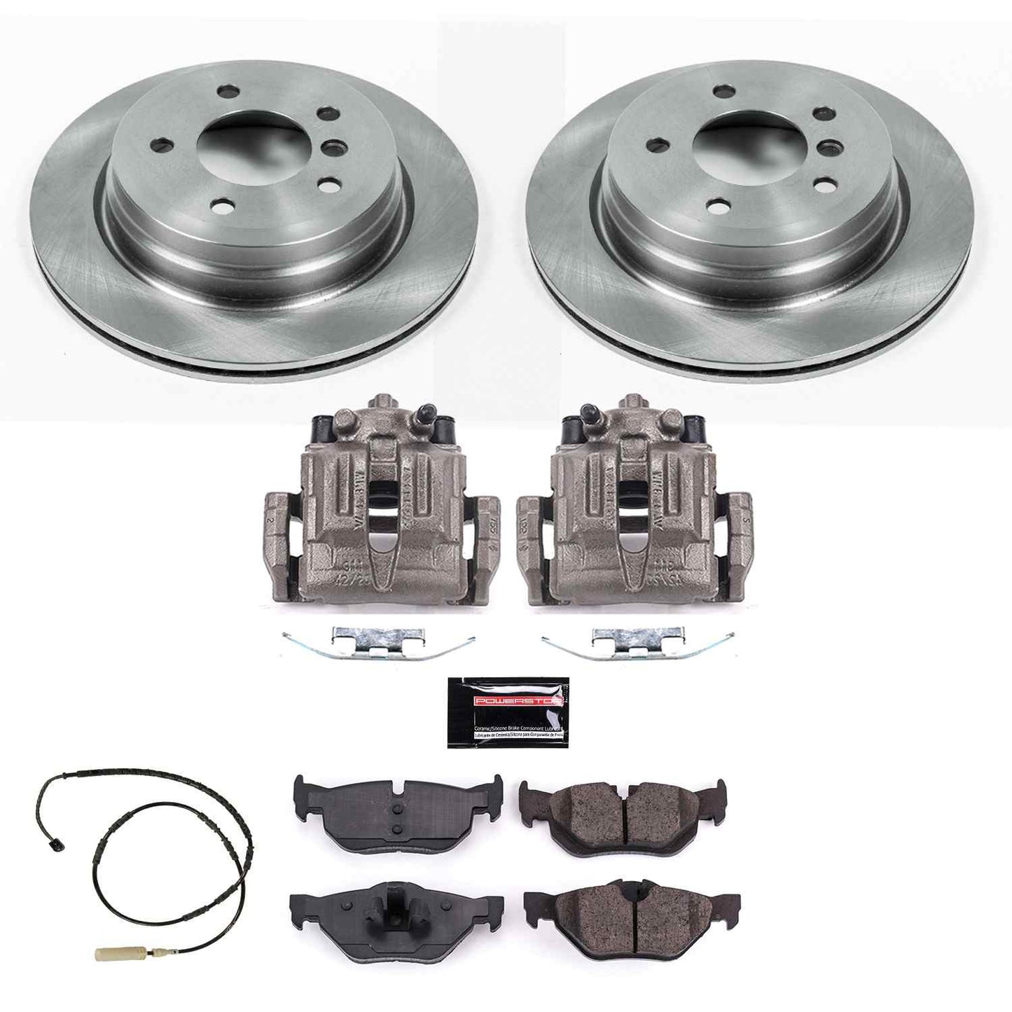 PowerStop Power Stop 11-13 BMW 328i Rear Autospecialty Brake Kit w/Calipers KCOE5980