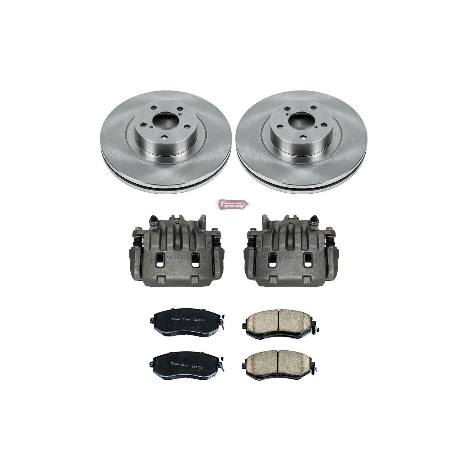 PowerStop Power Stop 13-16 Scion FR-S Front Autospecialty Brake Kit w/Calipers KCOE6082A
