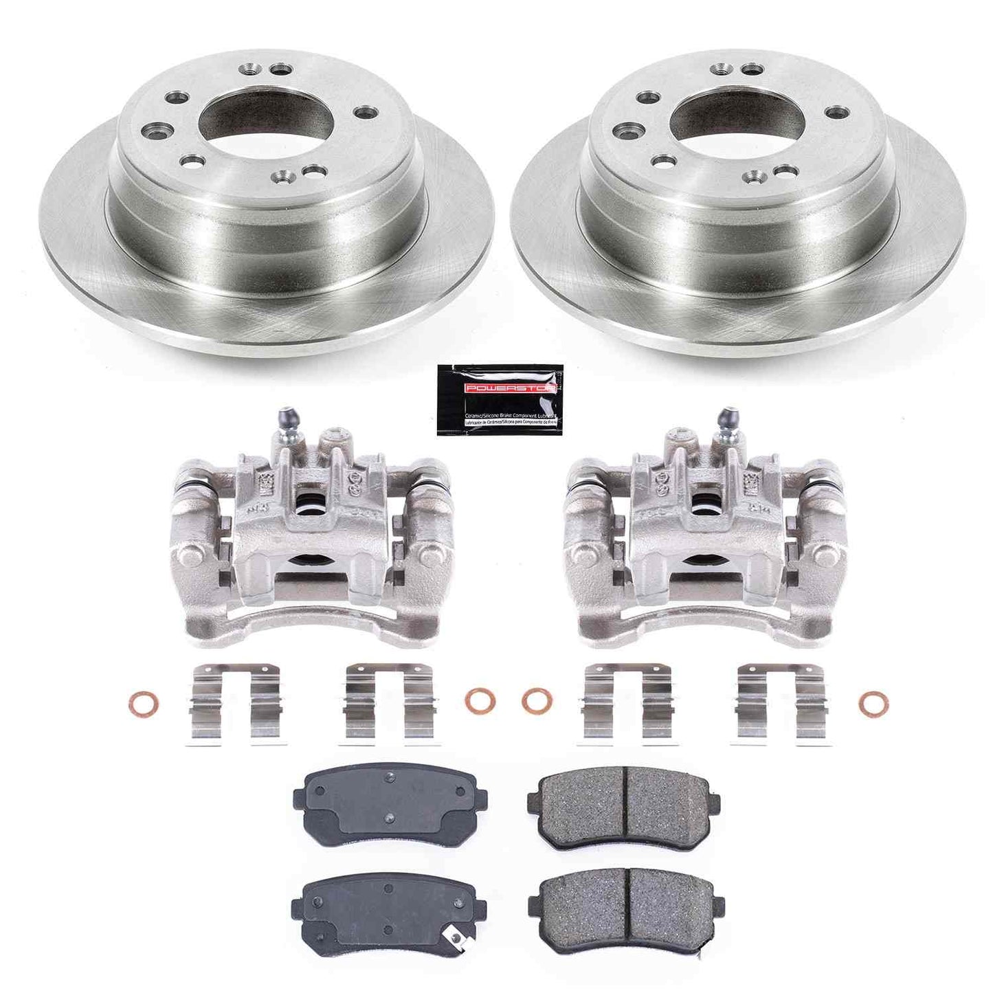 PowerStop Power Stop 10-15 Hyundai Tucson Rear Autospecialty Brake Kit w/Calipers KCOE6093A