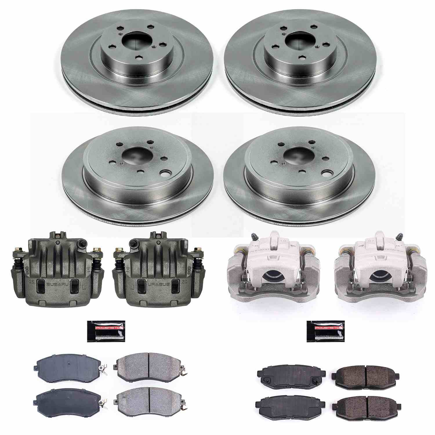 PowerStop Power Stop 13-16 Scion FR-S Autospecialty Kit w/ Calipers - Front and Rear KCOE6164