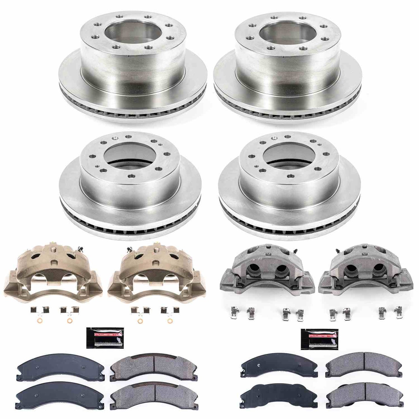 PowerStop Power Stop 12-19 Chevrolet Silverado 3500 HD Autospecialty Kit w/ Calipers - Front and Rear KCOE6260
