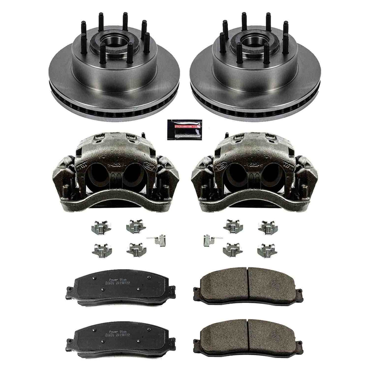PowerStop Power Stop 2012 Ford F-250 Super Duty Front Autospecialty Brake Kit w/Calipers KCOE6550