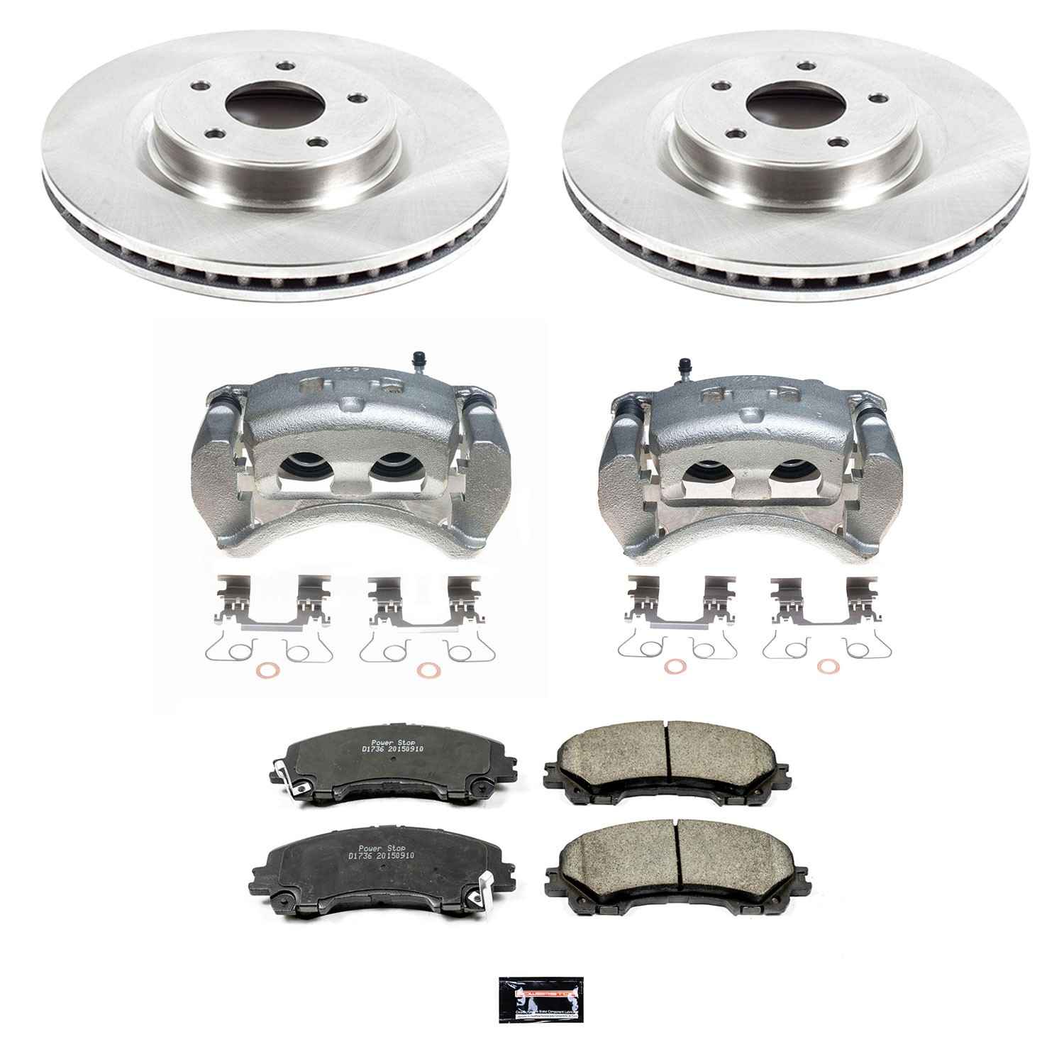 Power Stop 14-19 Infiniti Q50 Front Autospecialty Brake Kit w/Calipers KCOE6944