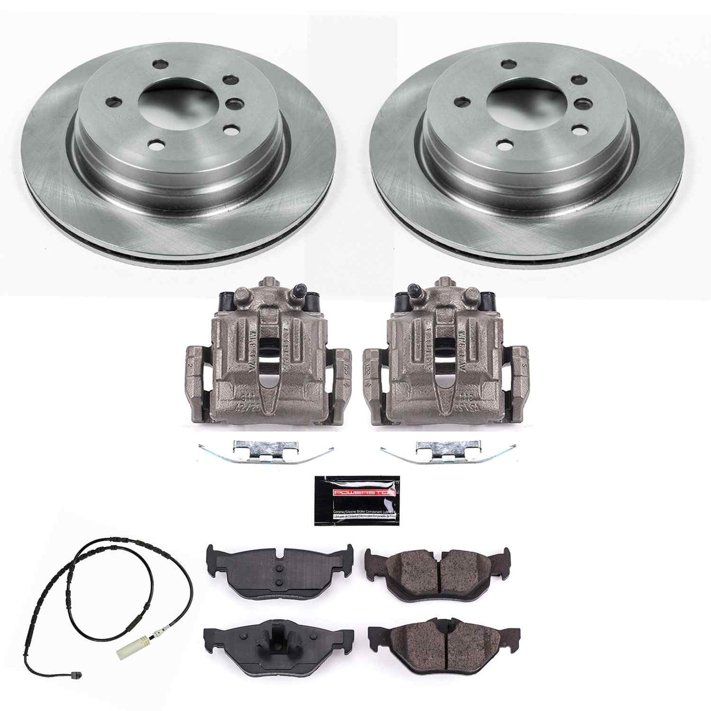 PowerStop Power Stop 13-15 BMW X1 Rear Autospecialty Brake Kit w/Calipers KCOE7008