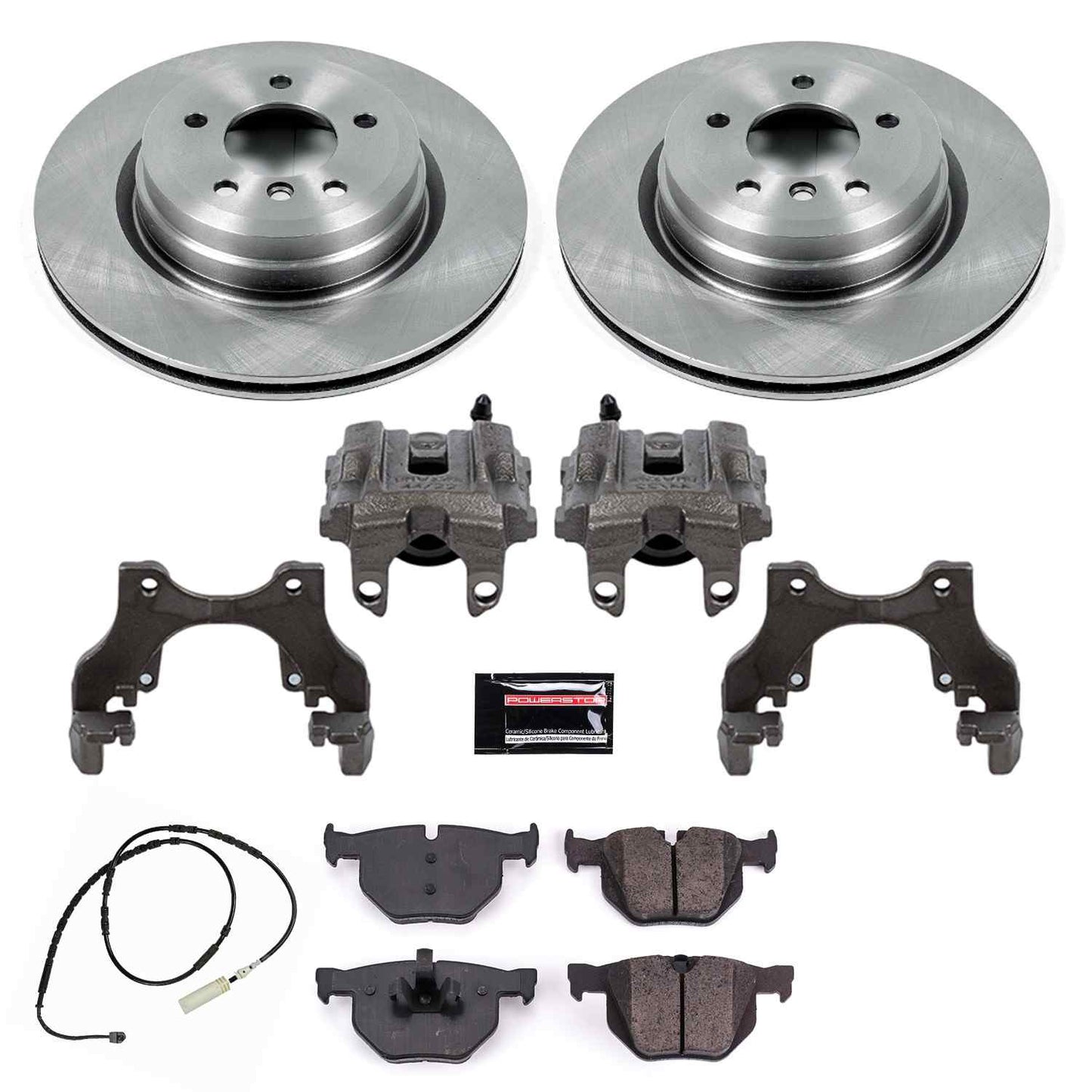 PowerStop Power Stop 13-15 BMW X1 Rear Autospecialty Brake Kit w/Calipers KCOE7009