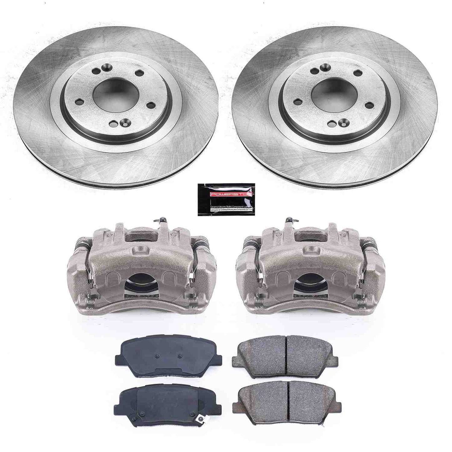 PowerStop Power Stop 13-18 Hyundai Santa Fe Sport Front Autospecialty Brake Kit w/Calipers KCOE7064