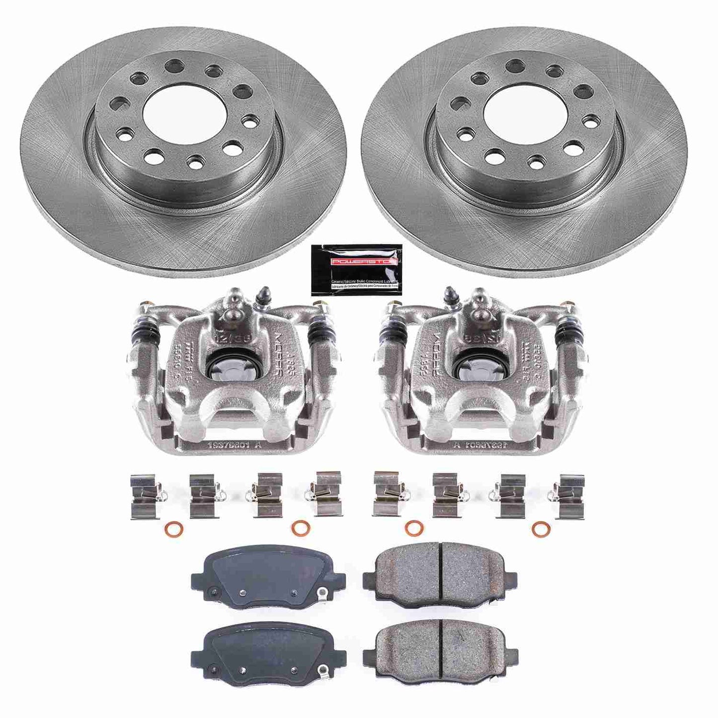 PowerStop Power Stop 16-18 Fiat 500X Rear Autospecialty Brake Kit w/Calipers KCOE7301