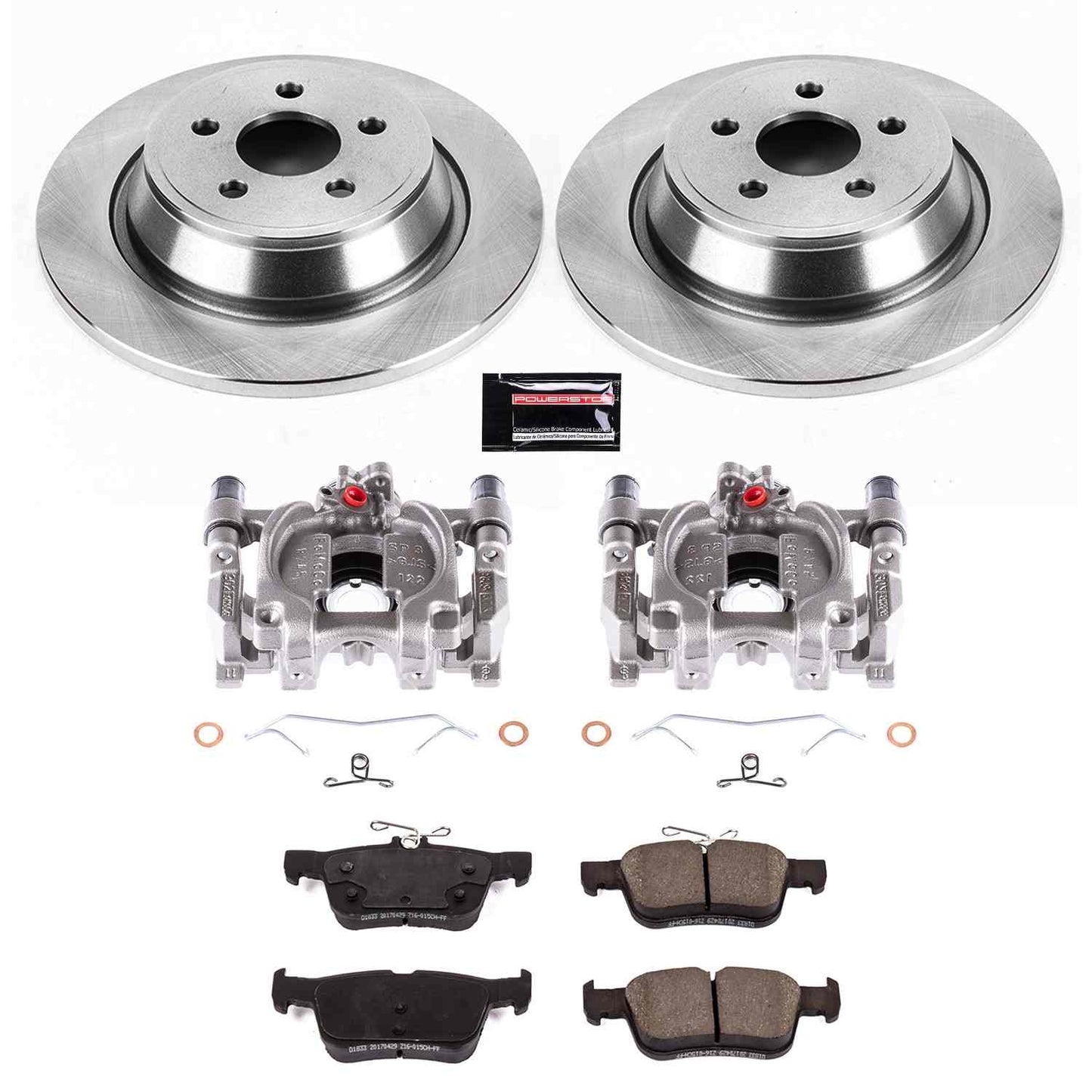 PowerStop Power Stop 17-18 Lincoln Continental Rear Autospecialty Brake Kit w/Calipers KCOE7417