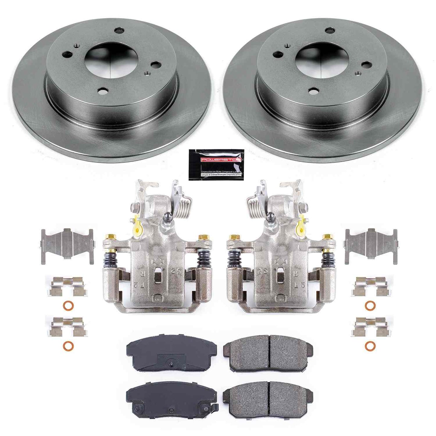 PowerStop Power Stop 02-06 Nissan Sentra Rear Autospecialty Brake Kit w/Calipers KCOE741A