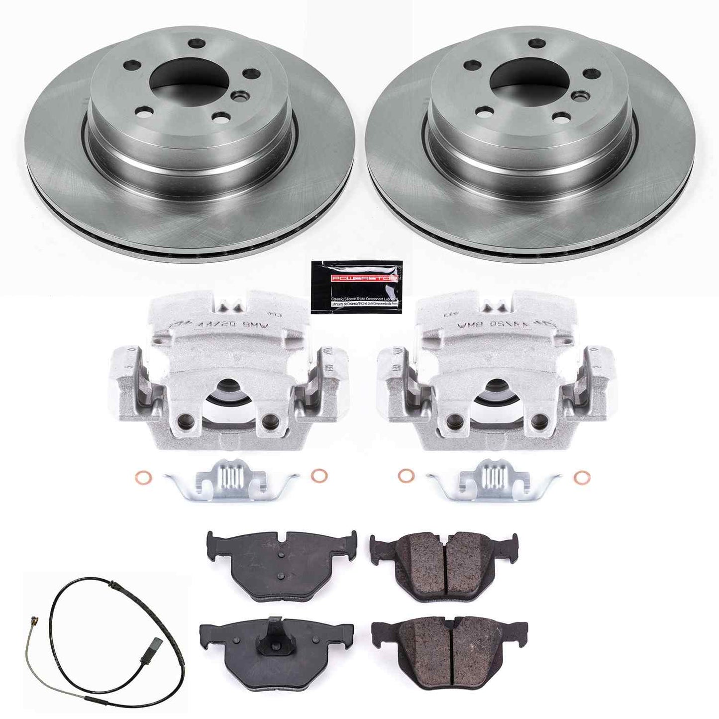 PowerStop Power Stop 16-18 BMW X5 Rear Autospecialty Brake Kit w/Calipers KCOE7429