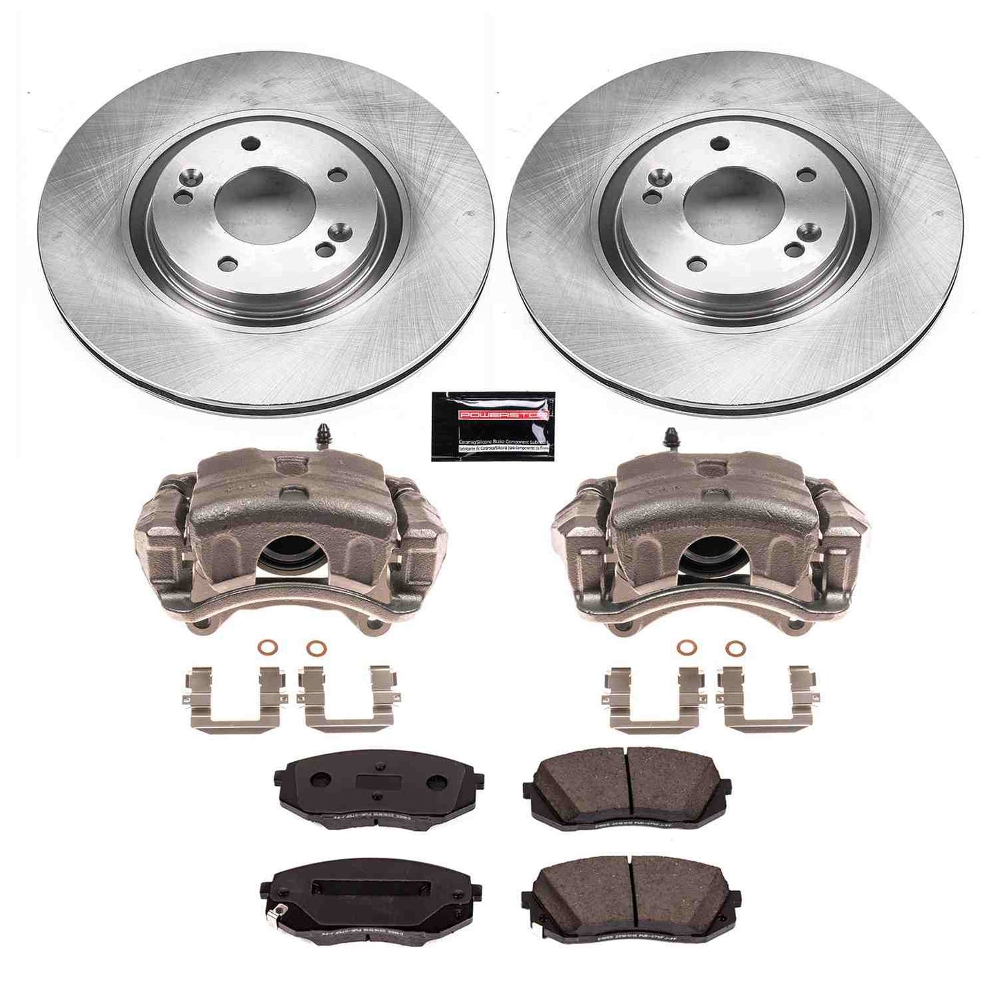 PowerStop Power Stop 16-19 Hyundai Sonata Front Autospecialty Brake Kit w/Calipers KCOE7509