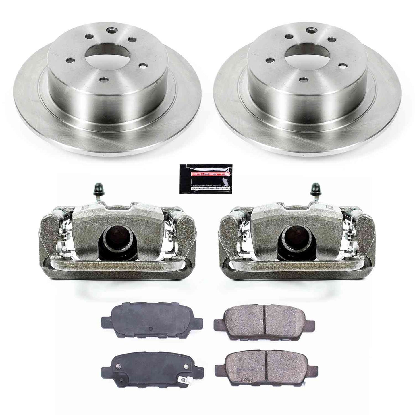 PowerStop Power Stop 07-10 Nissan Altima Rear Autospecialty Brake Kit w/Calipers KCOE7864