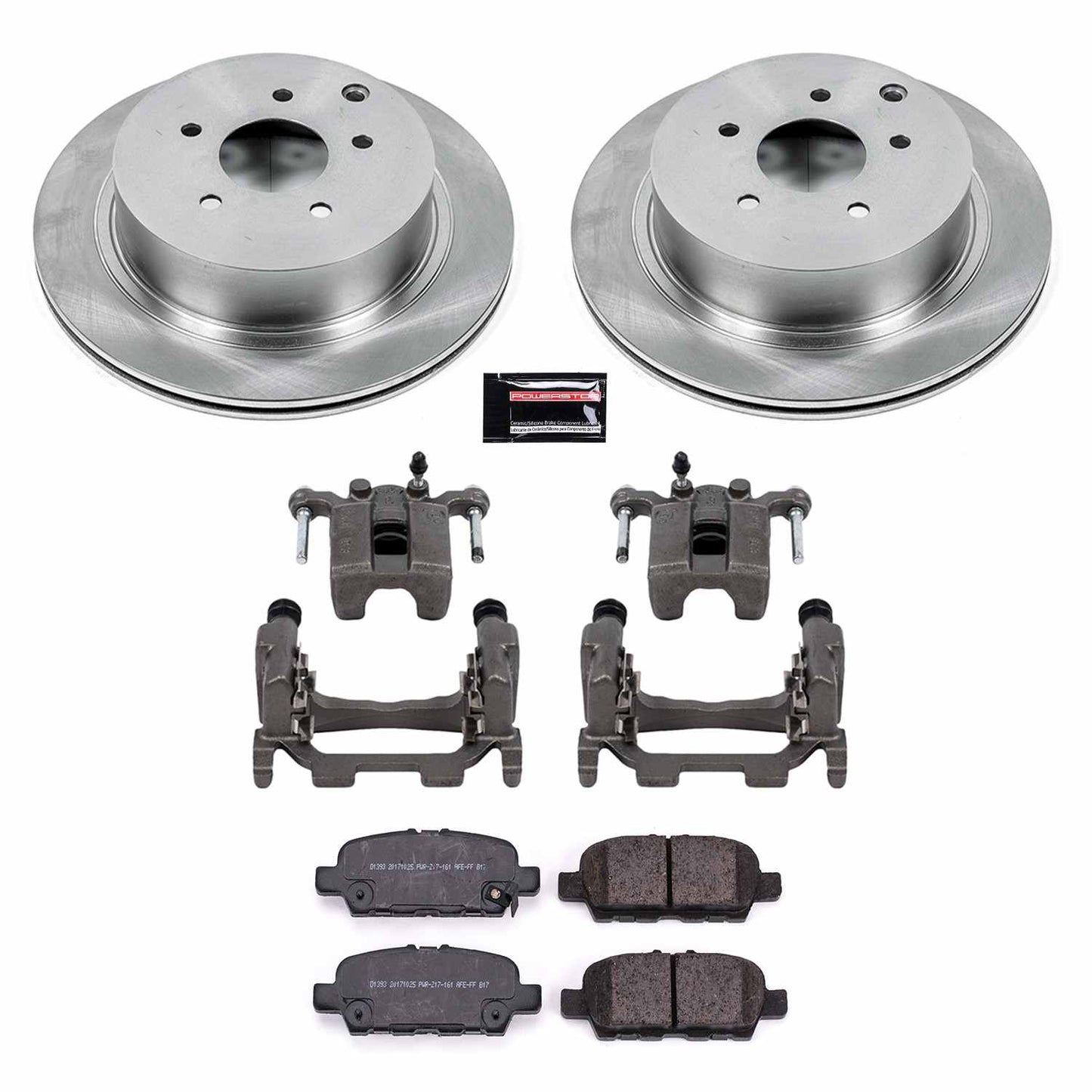 PowerStop Power Stop 18-19 Infiniti Q50 Rear Autospecialty Brake Kit w/Calipers KCOE8021