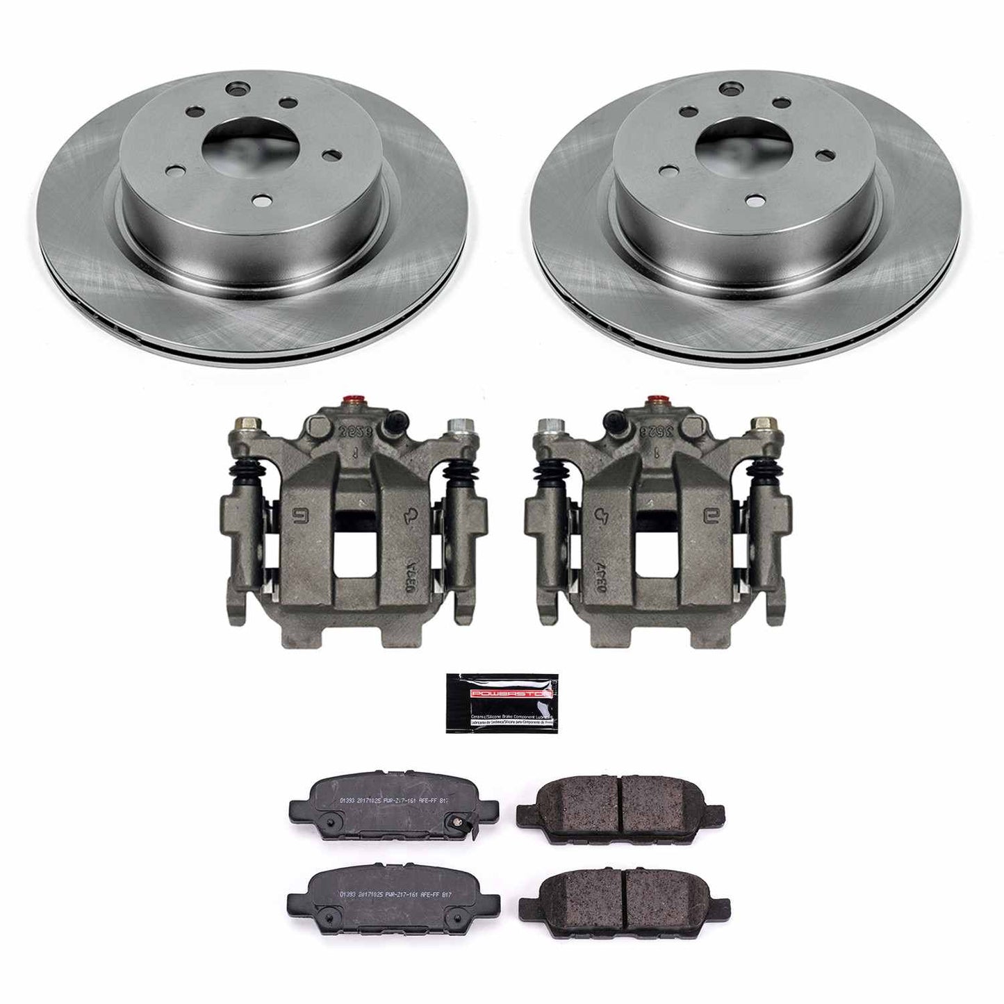 PowerStop Power Stop 2018 Nissan Maxima Rear Autospecialty Brake Kit w/Calipers KCOE8062A