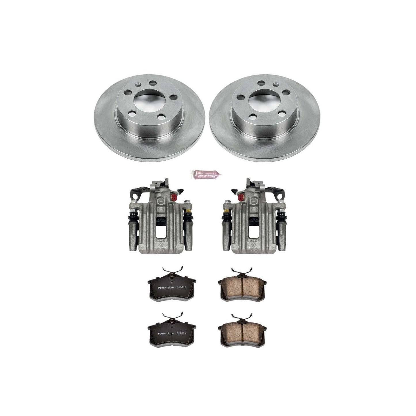 PowerStop Power Stop 00-10 Volkswagen Beetle Rear Autospecialty Brake Kit w/Calipers KCOE847B