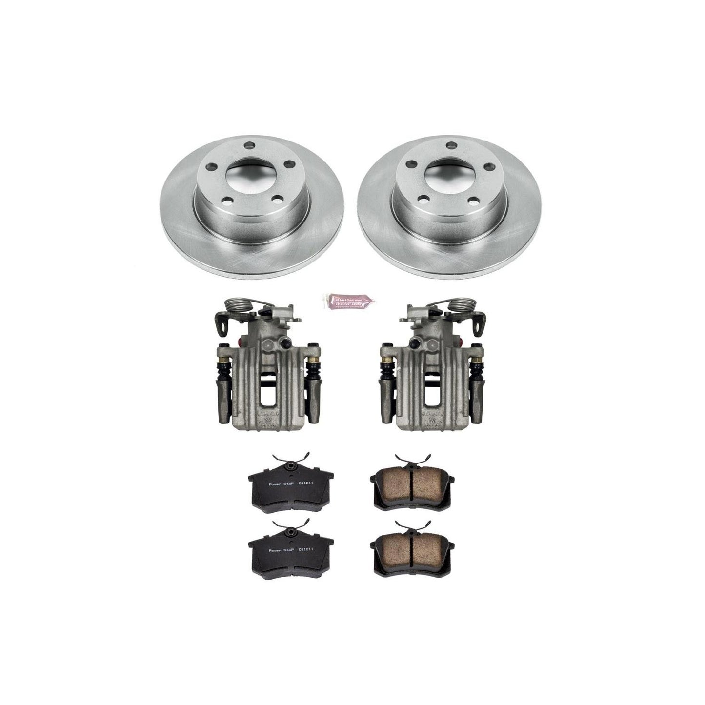PowerStop Power Stop 98-04 Audi A6 Quattro Rear Autospecialty Brake Kit w/Calipers KCOE941